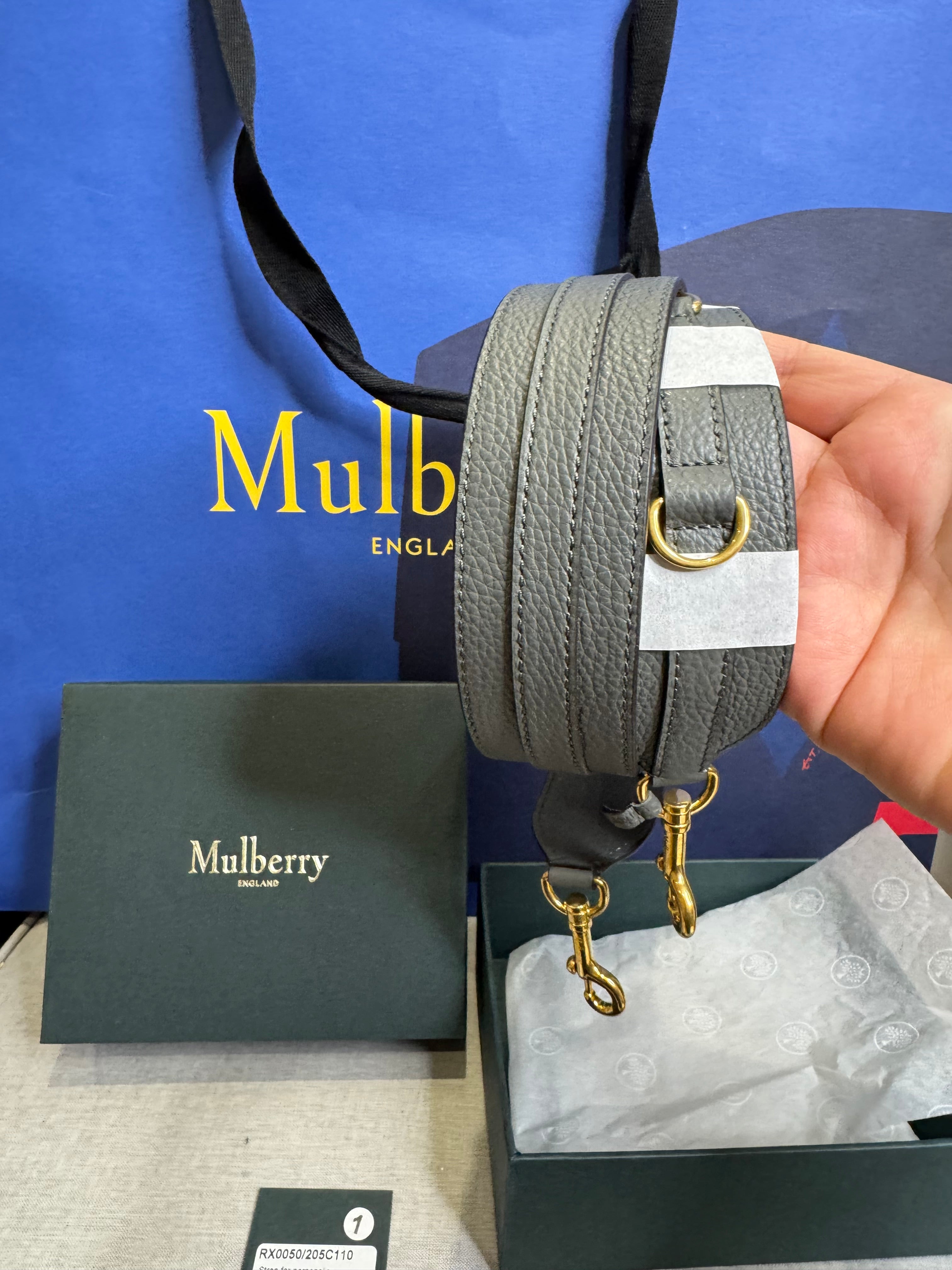 New Mulberry Personalisation Leather Shoulder Bag Strap