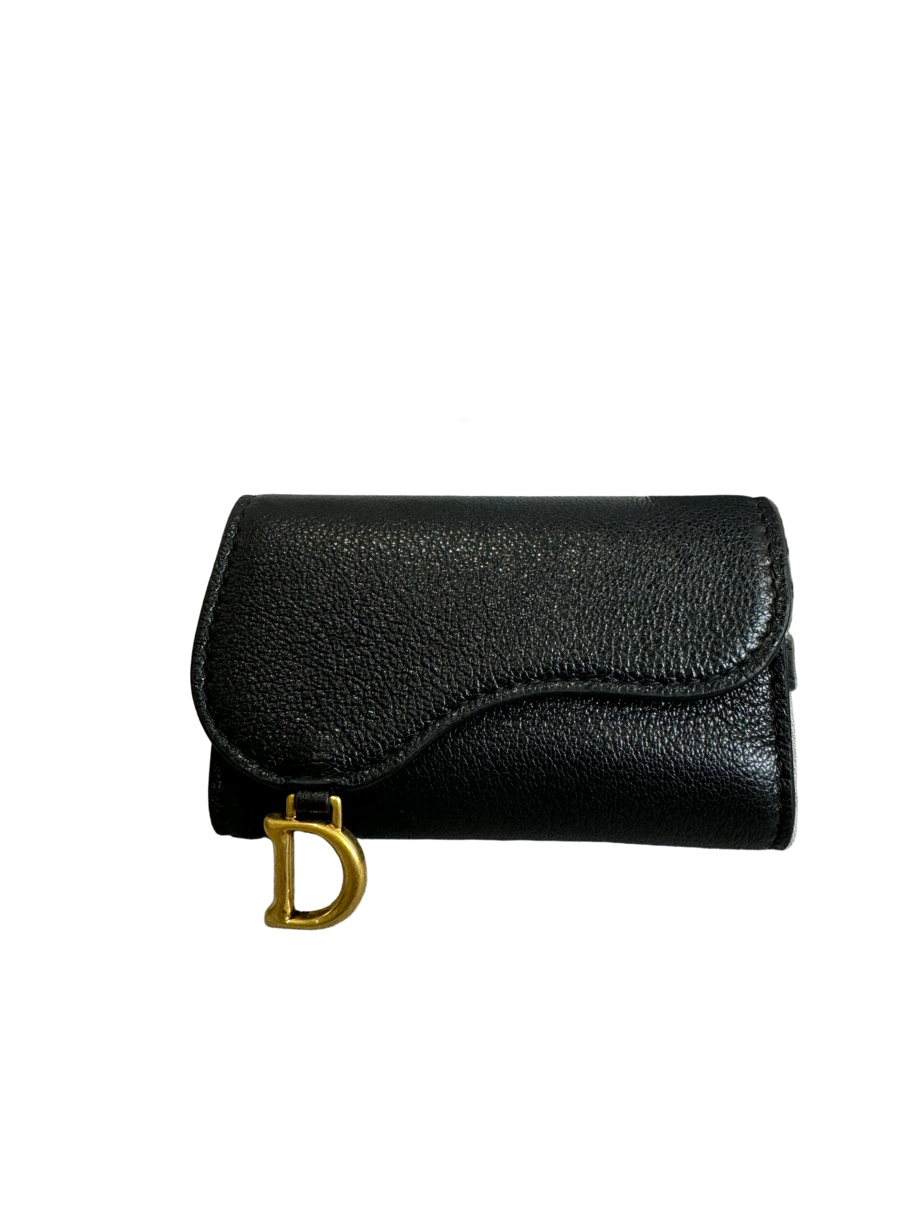 New Christian Dior Saddle Style Key Holder Wallet