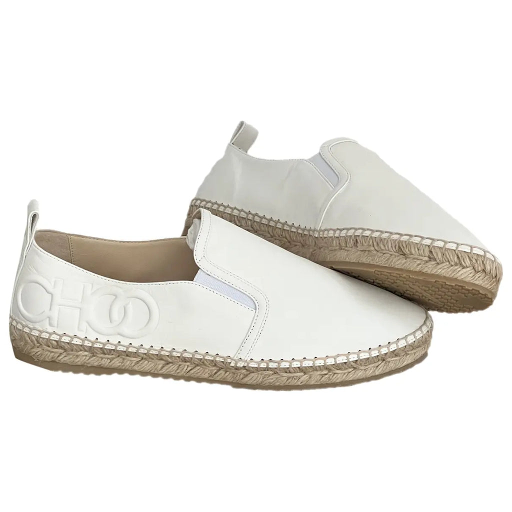 New Jimmy Choo Leather Espadrilles