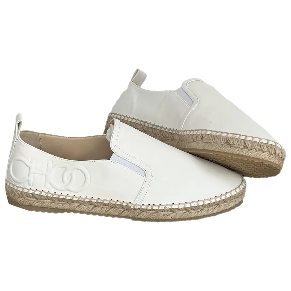 New Jimmy Choo Leather Espadrilles