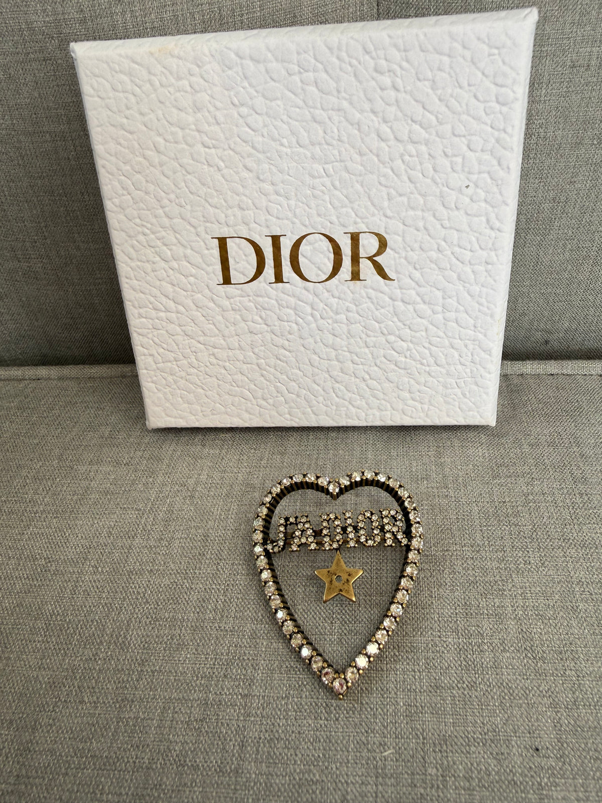 Christian Dior Jadior Heart Brooch - New In Box