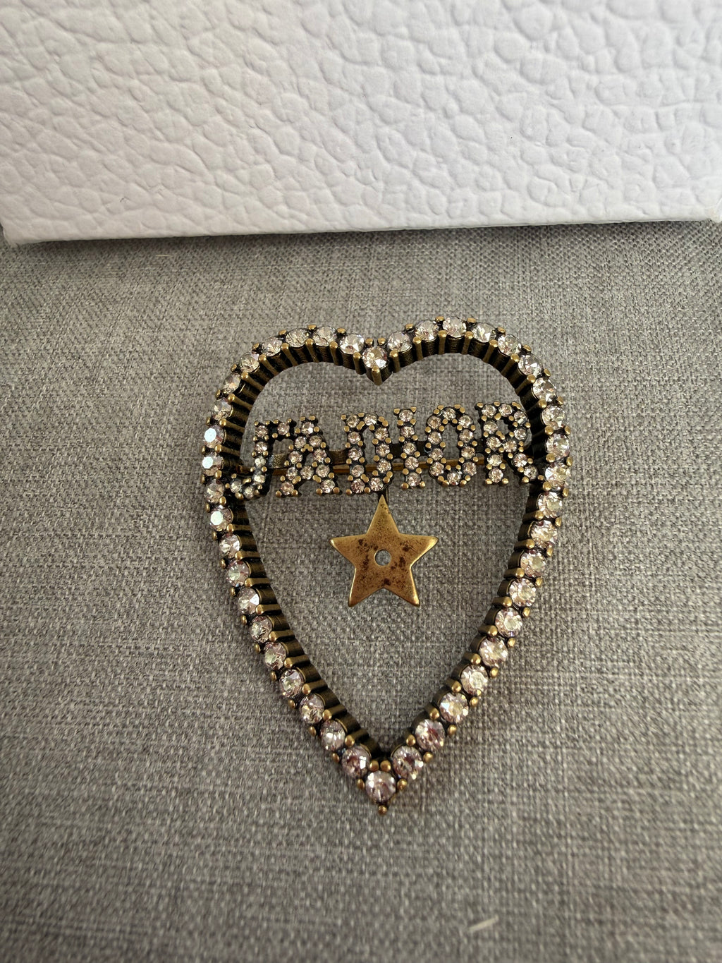 Christian Dior Jadior Heart Brooch - New In Box
