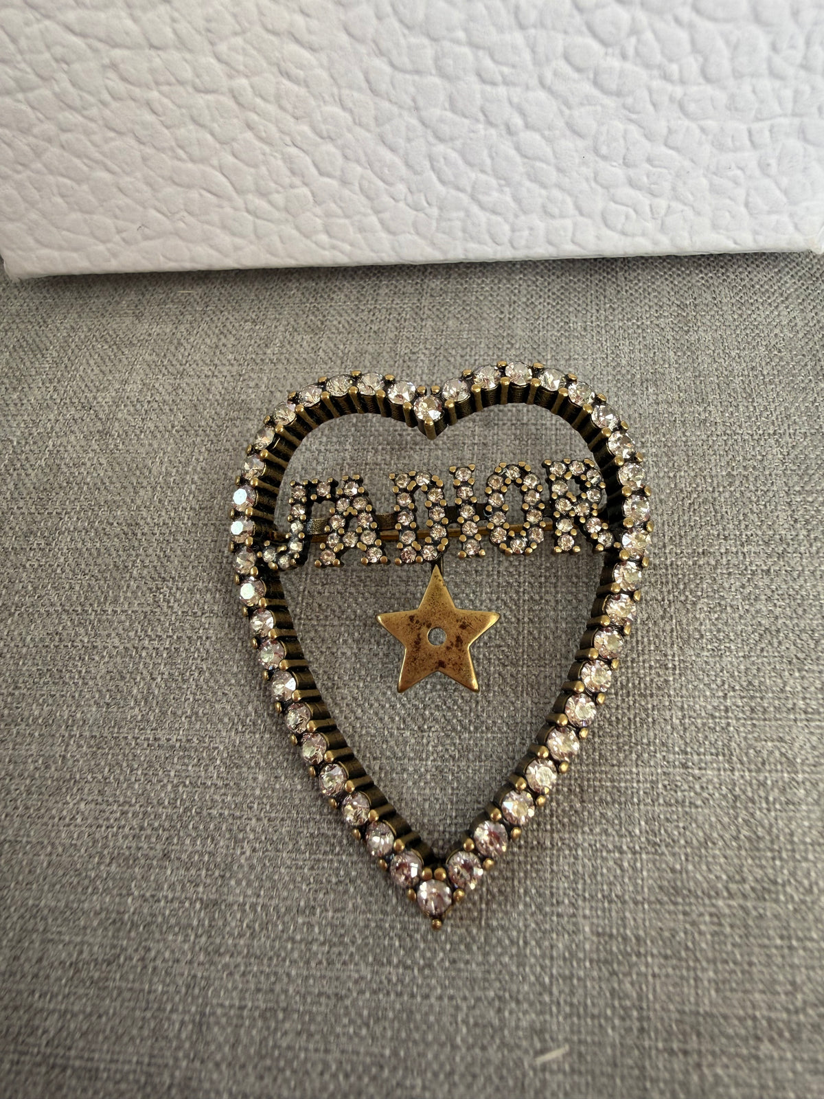 Christian Dior Jadior Heart Brooch - New In Box