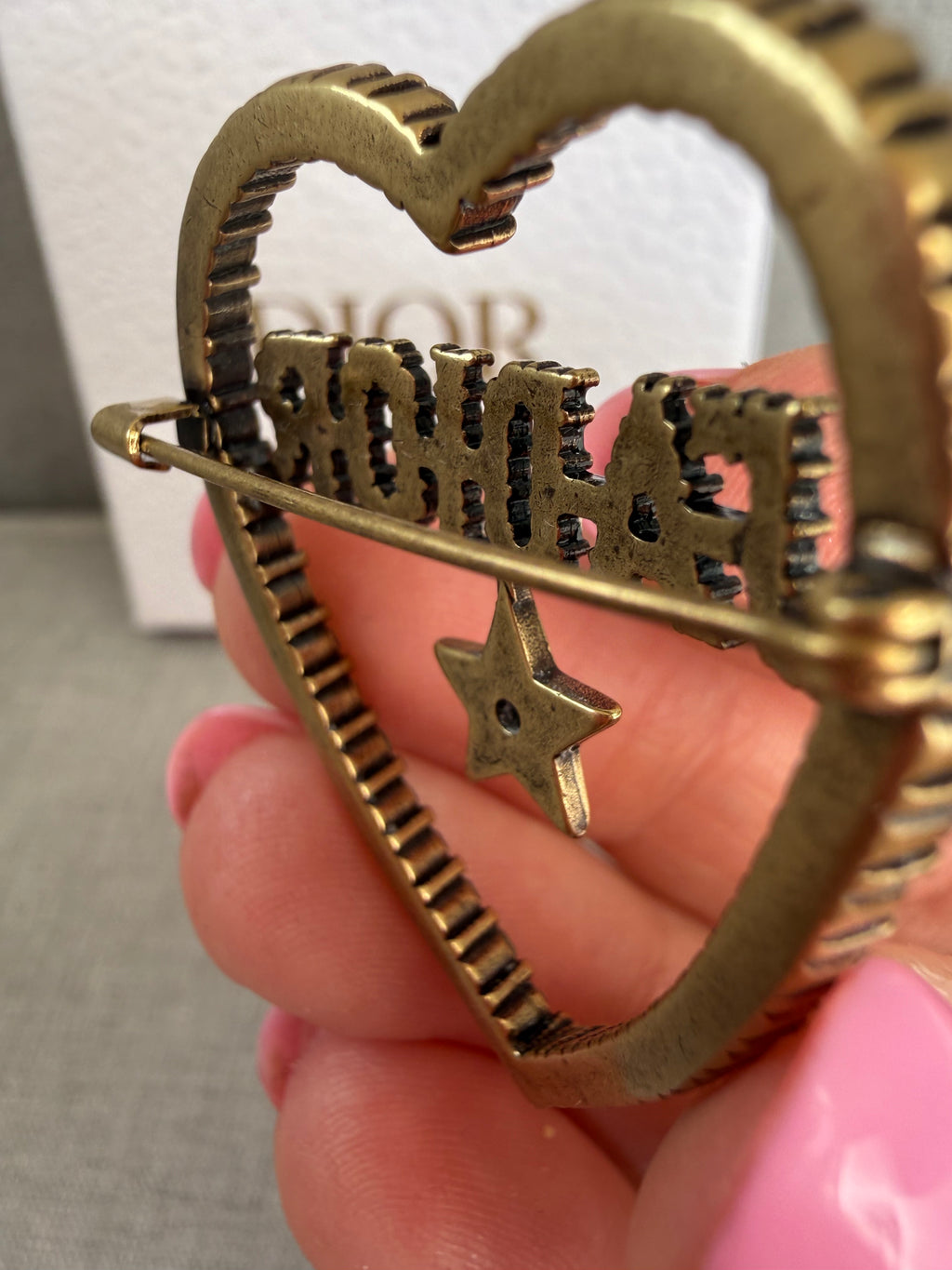 Christian Dior Jadior Heart Brooch - New In Box