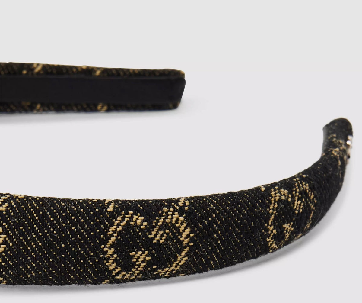 Gucci GG Denim Headband - Brand New