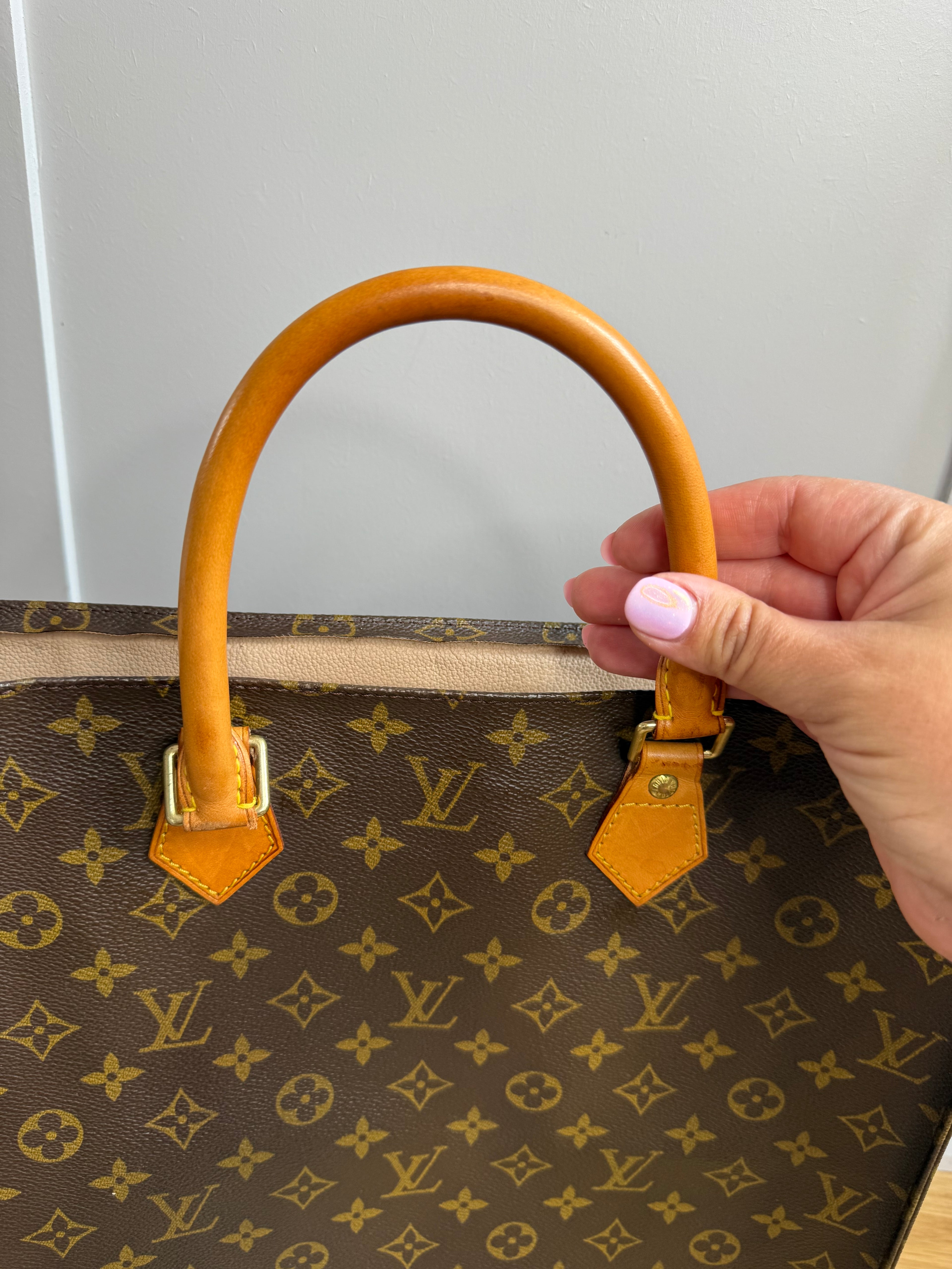 Pre-Loved Vintage Louis Vuitton Sac Plat Tote Bag  in Monogram Canvas