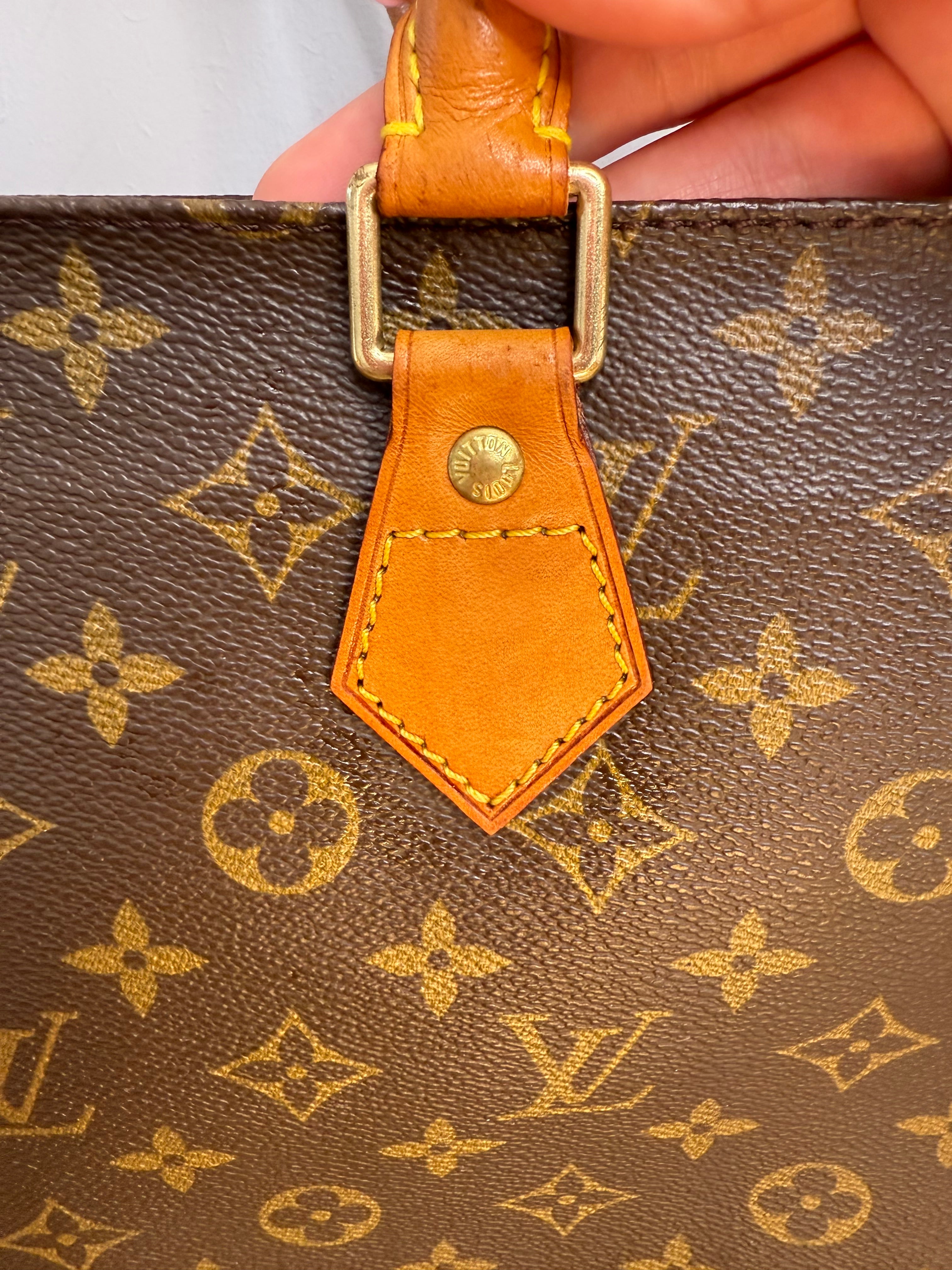 Pre-Loved Vintage Louis Vuitton Sac Plat Tote Bag  in Monogram Canvas