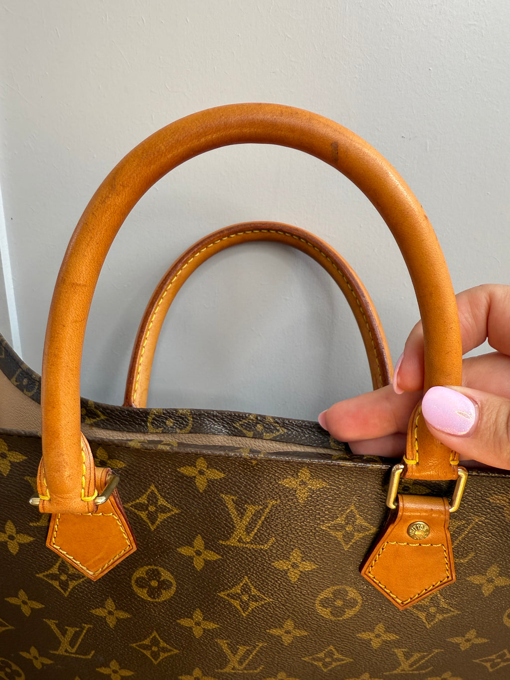 Pre-Loved Vintage Louis Vuitton Sac Plat Tote Bag  in Monogram Canvas