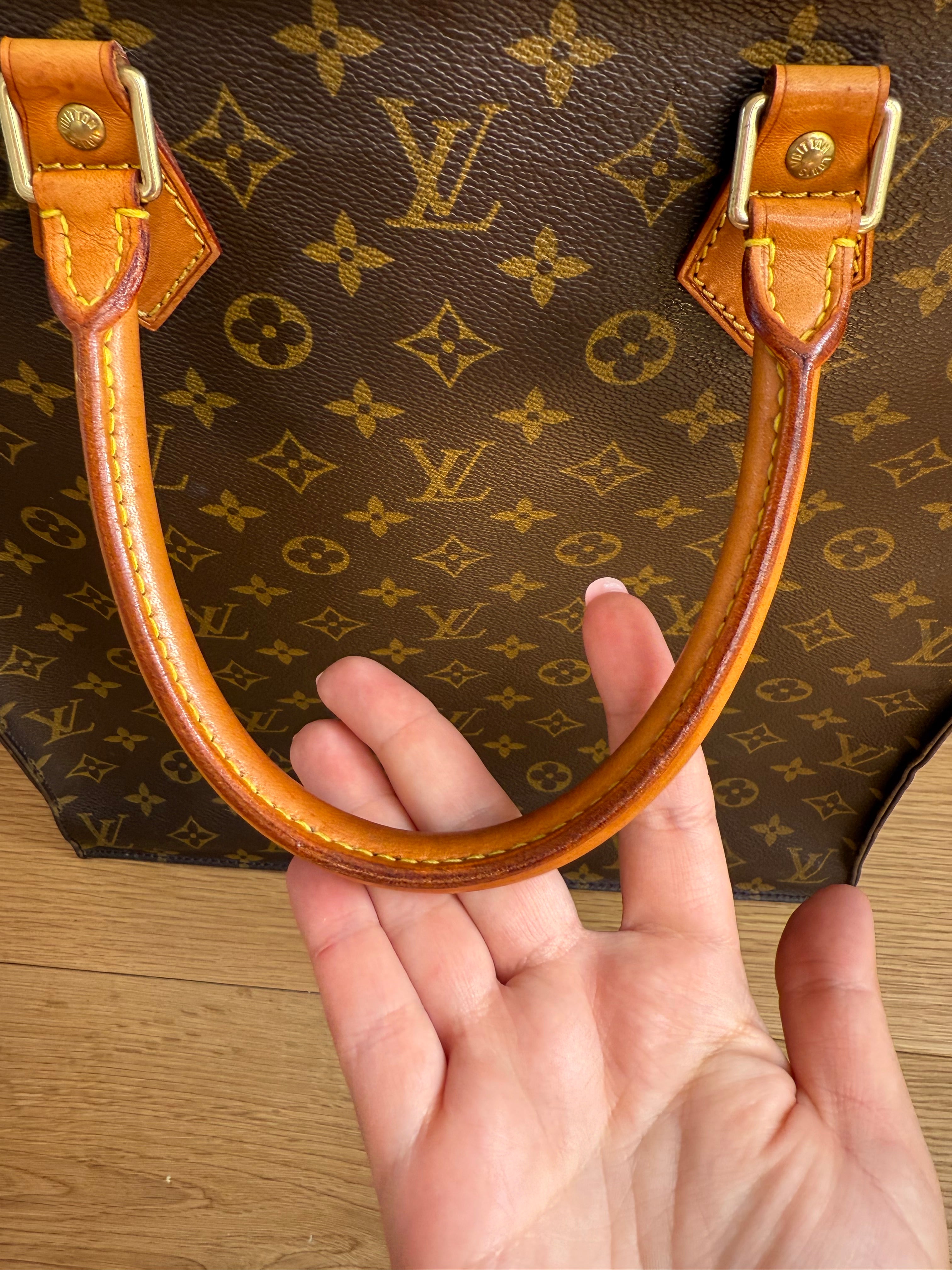 Pre-Loved Vintage Louis Vuitton Sac Plat Tote Bag  in Monogram Canvas