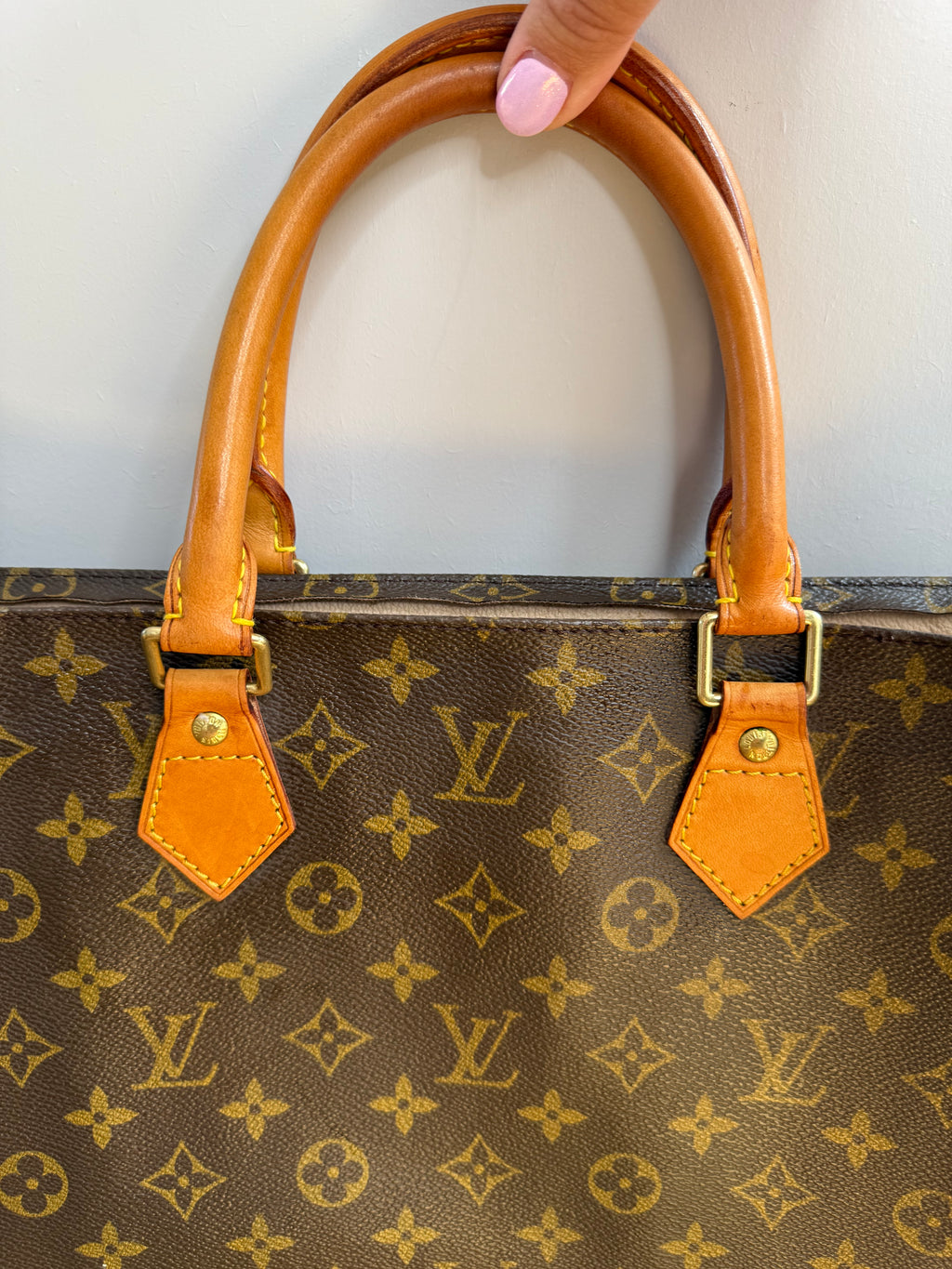 Pre-Loved Vintage Louis Vuitton Sac Plat Tote Bag  in Monogram Canvas