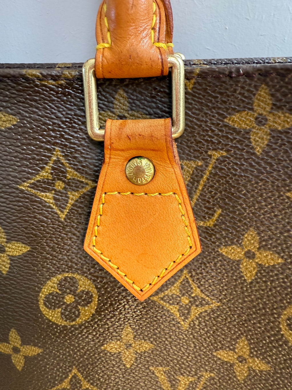 Pre-Loved Vintage Louis Vuitton Sac Plat Tote Bag  in Monogram Canvas