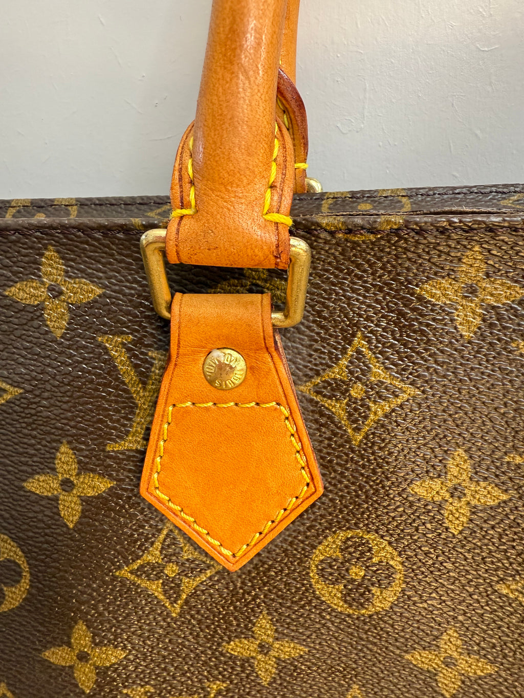 Pre-Loved Vintage Louis Vuitton Sac Plat Tote Bag  in Monogram Canvas