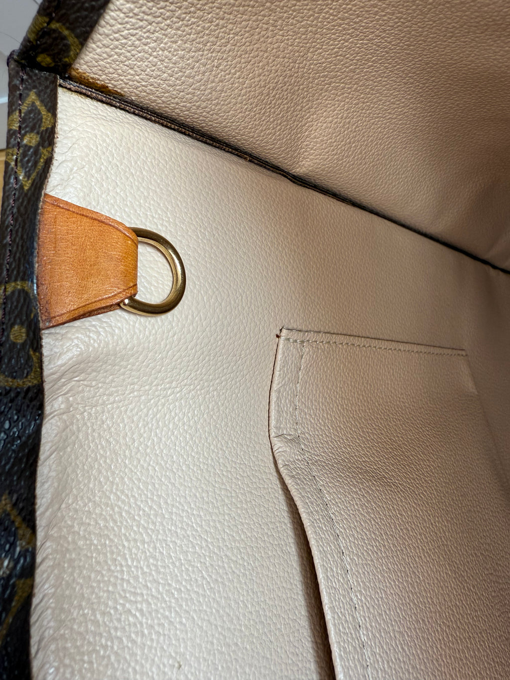 Pre-Loved Vintage Louis Vuitton Sac Plat Tote Bag  in Monogram Canvas