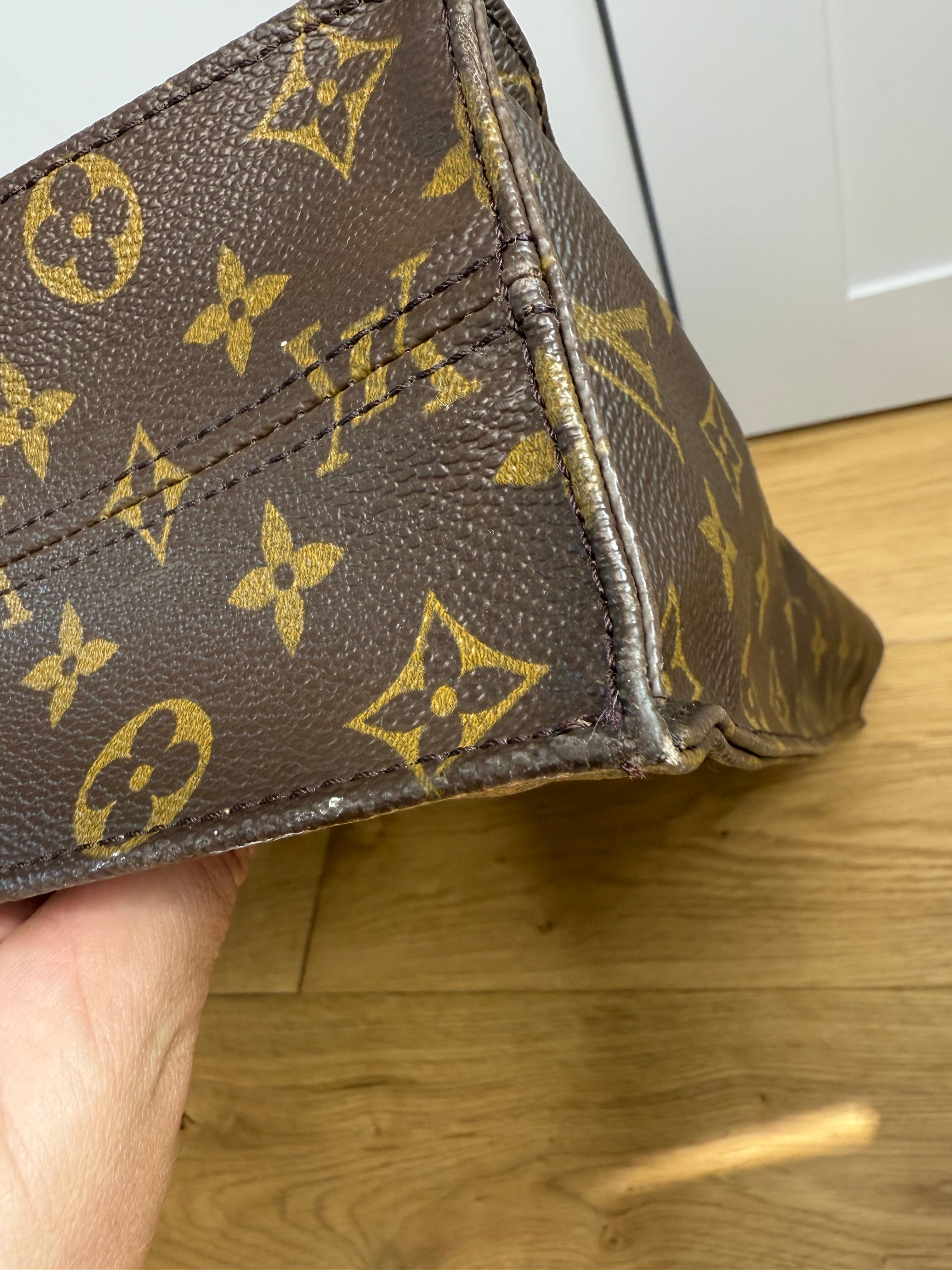 Pre-Loved Vintage Louis Vuitton Sac Plat Tote Bag  in Monogram Canvas