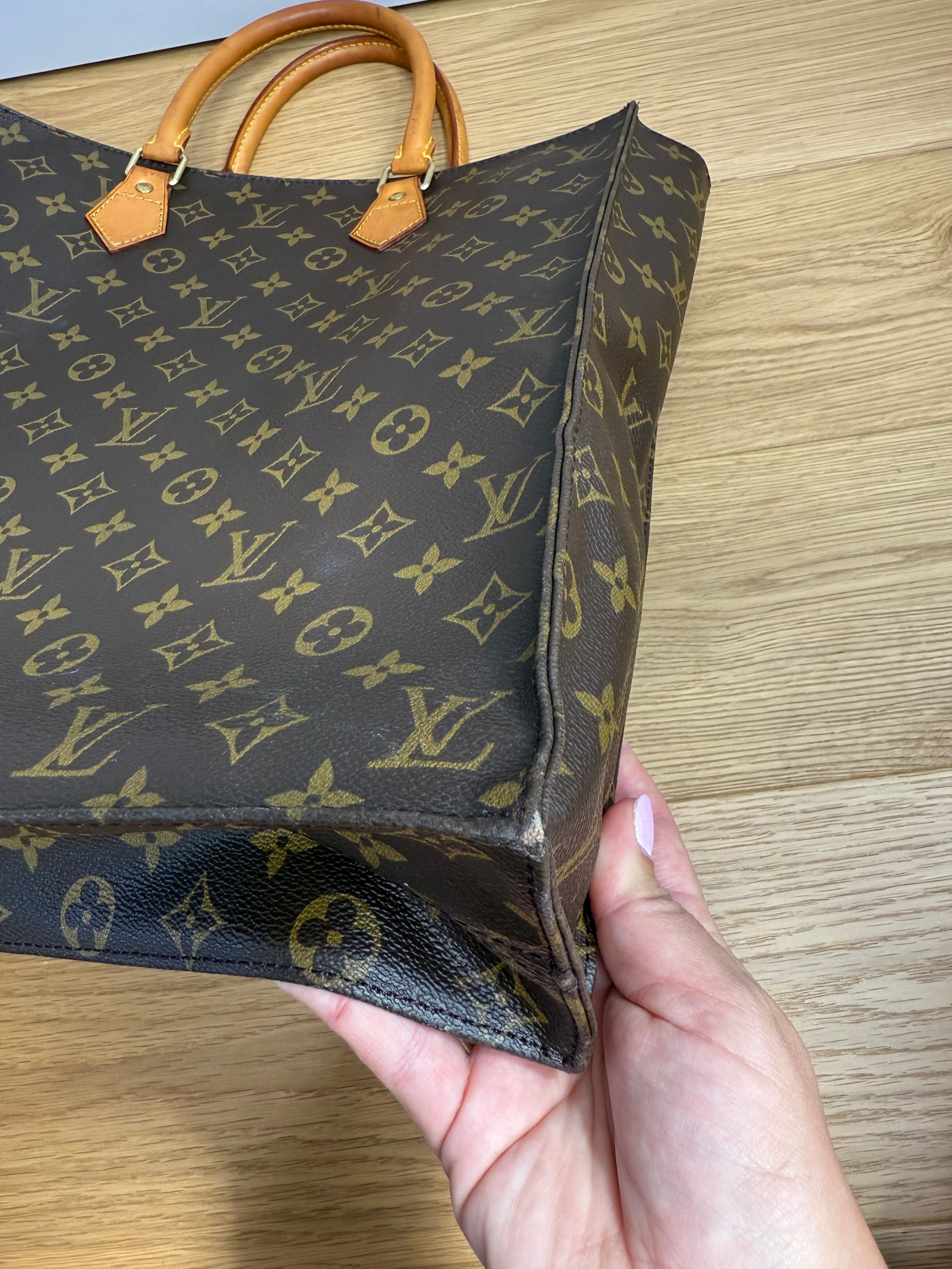 Pre-Loved Vintage Louis Vuitton Sac Plat Tote Bag  in Monogram Canvas