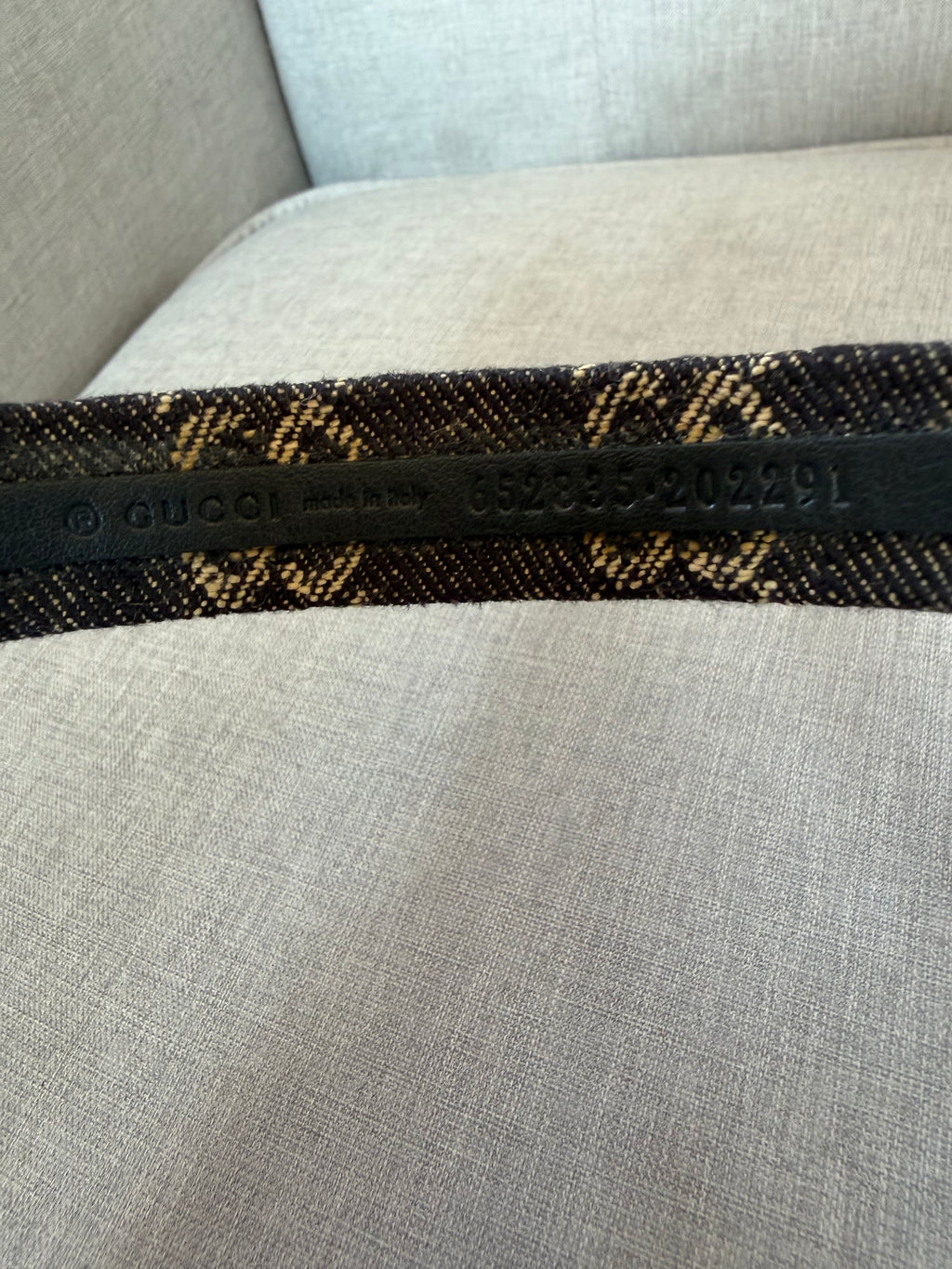 Gucci GG Denim Headband - Brand New