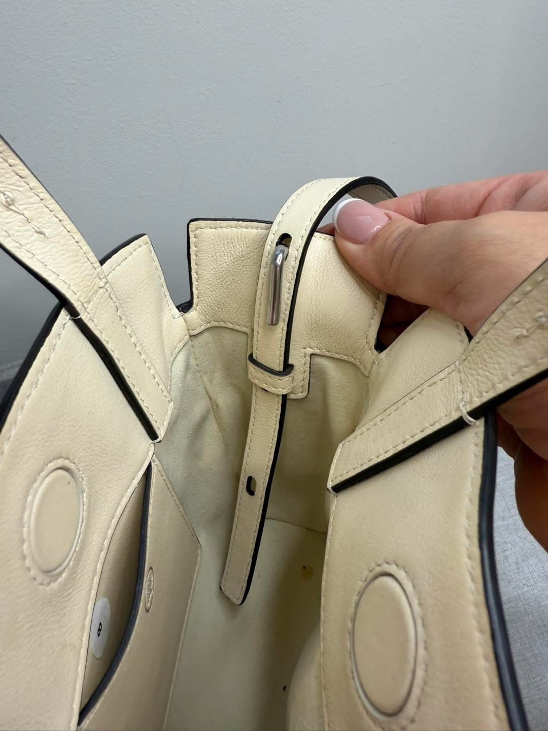 Mulberry Clovelly Mini Tote bag in eggshell