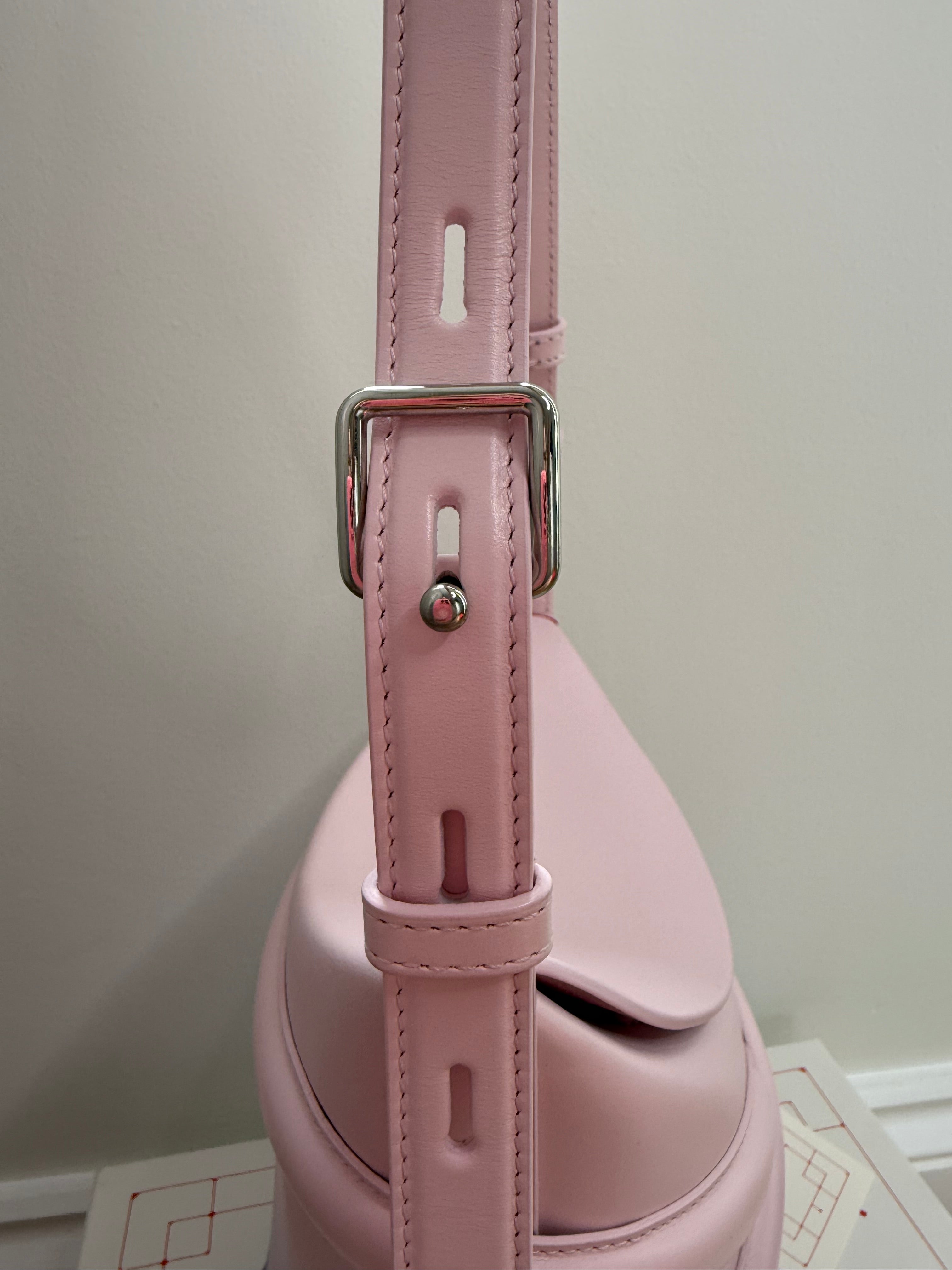 Alexander McQueen The Curve Small Bucket Bag in Pink and Lilac Ombré