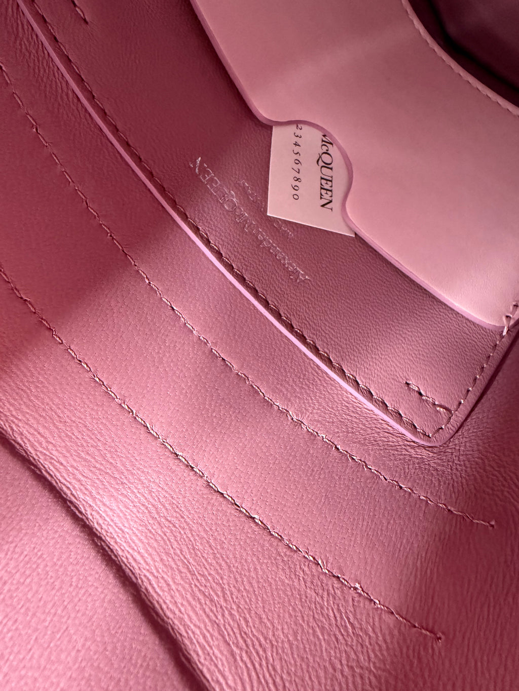 Alexander McQueen The Curve Small Bucket Bag in Pink and Lilac Ombré