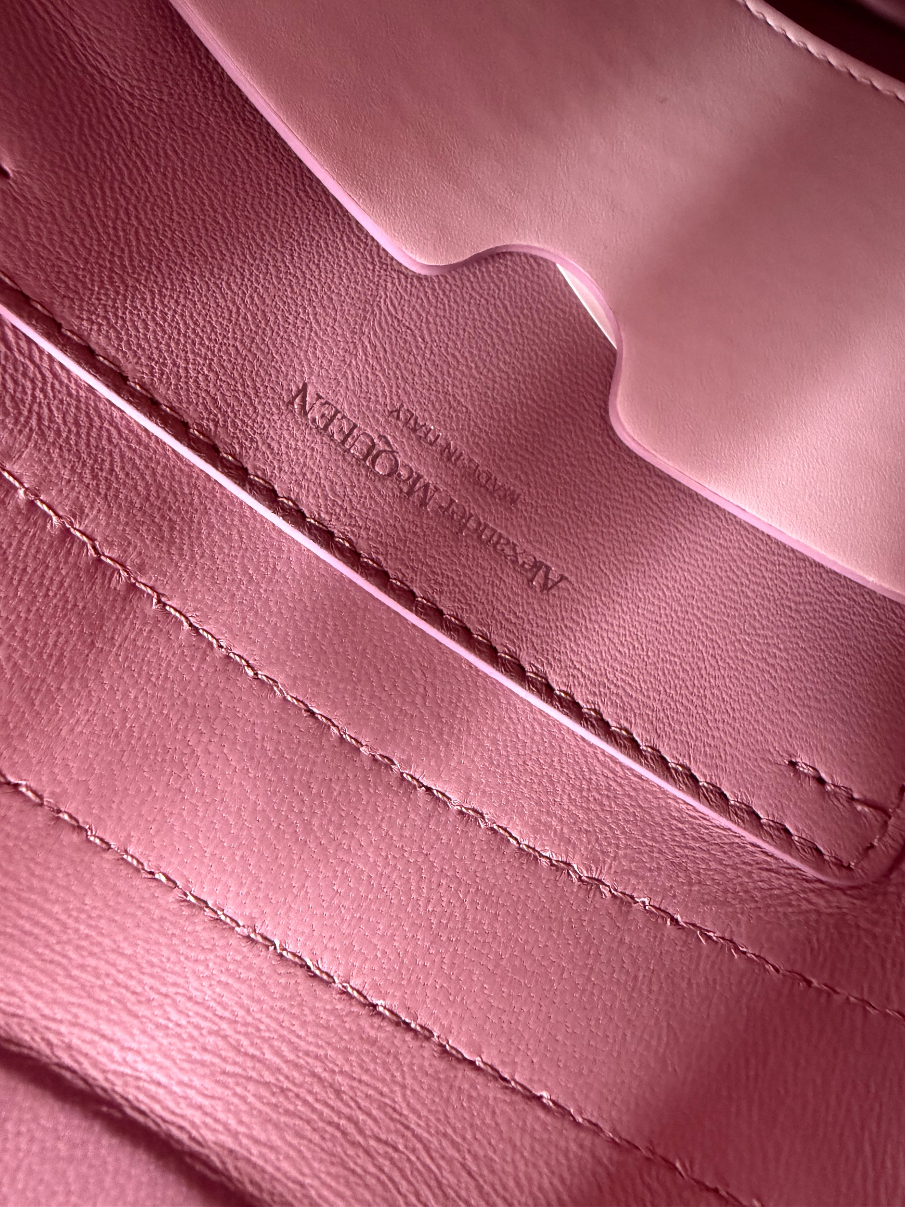 Alexander McQueen The Curve Small Bucket Bag in Pink and Lilac Ombré