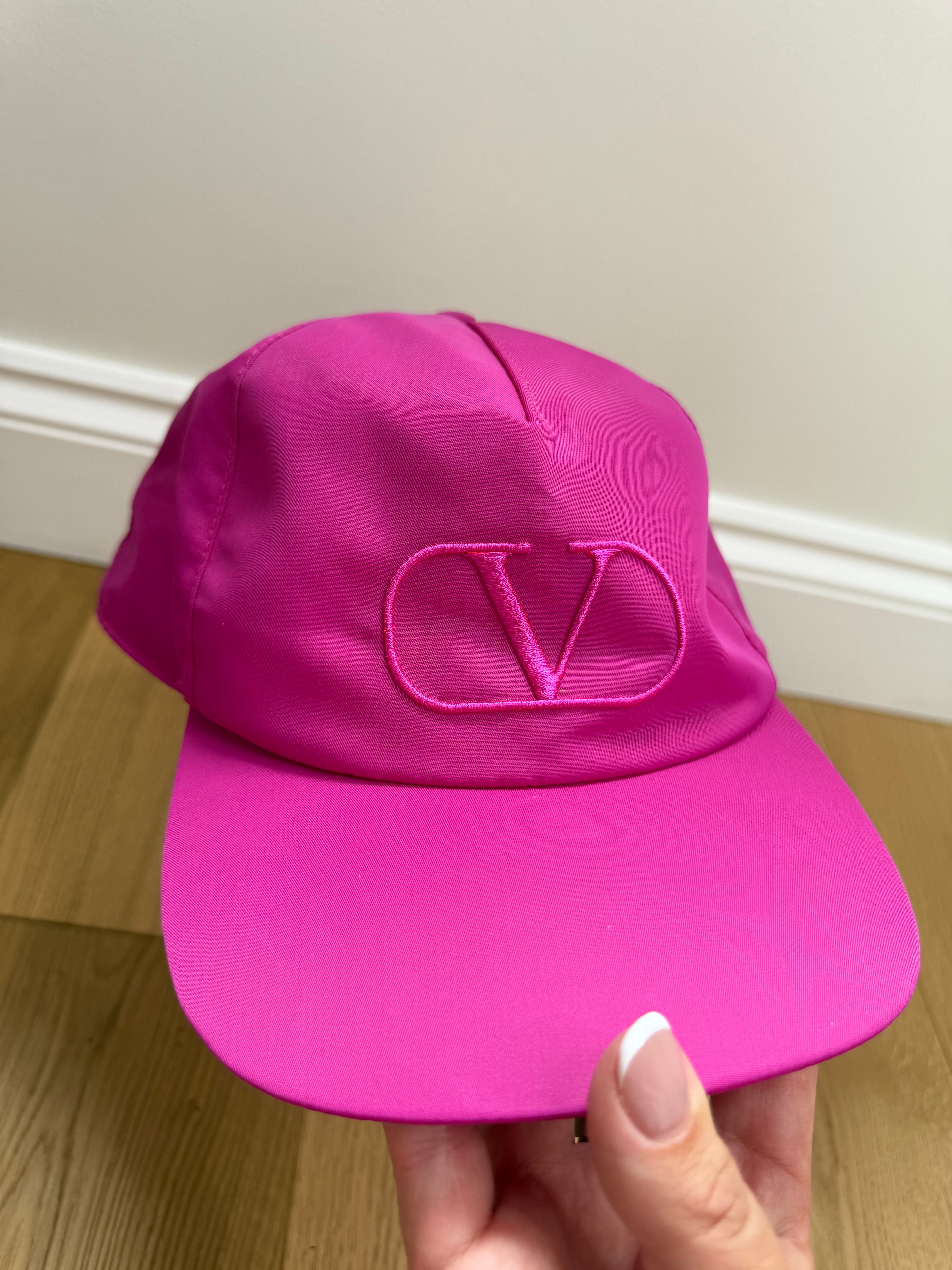 Valentino Garavani women’s Pink Nylon cap