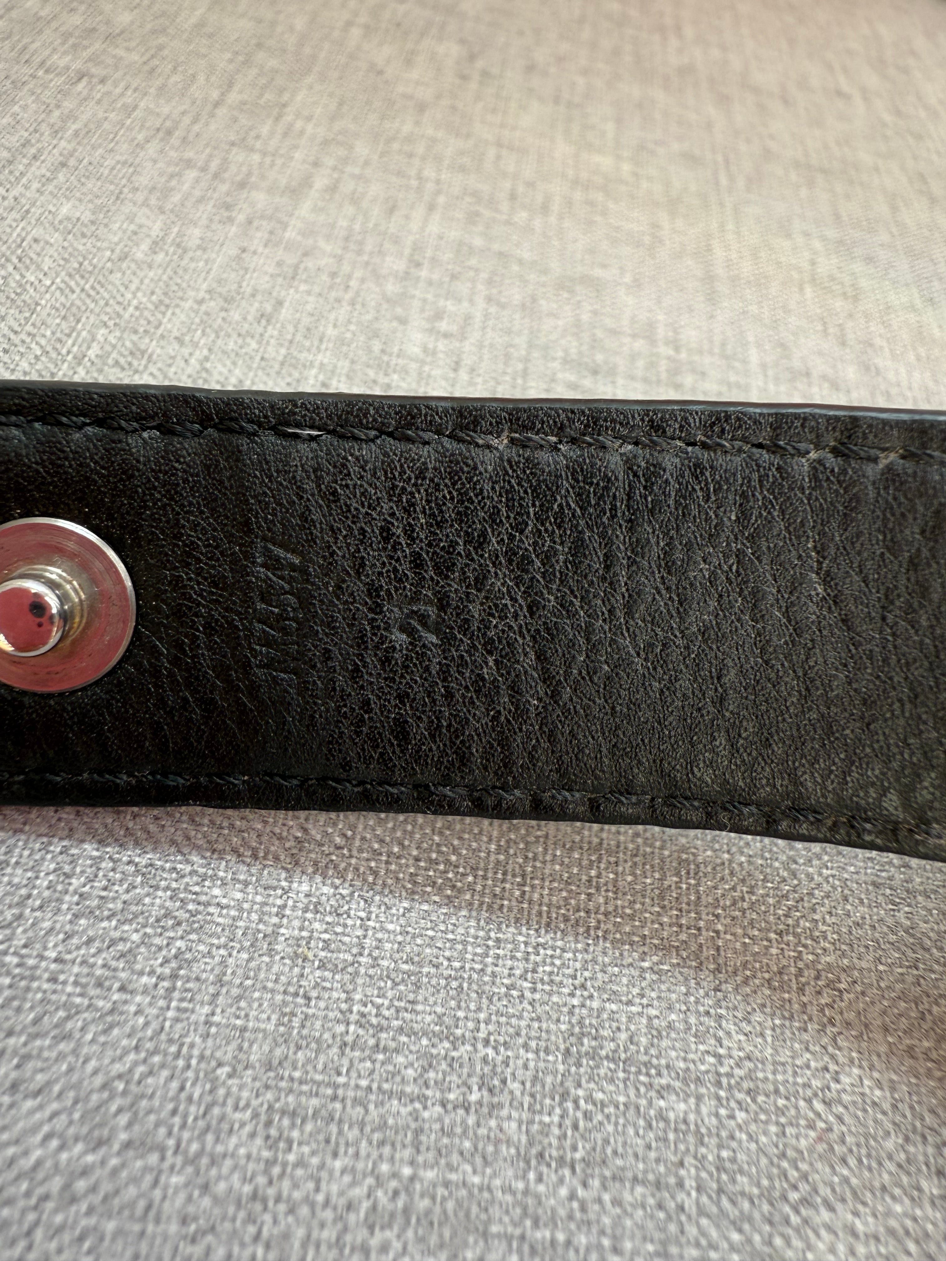 Pre-Owned Louis Vuitton Hockeinheim Bracelet in Black Empreinte monogram print