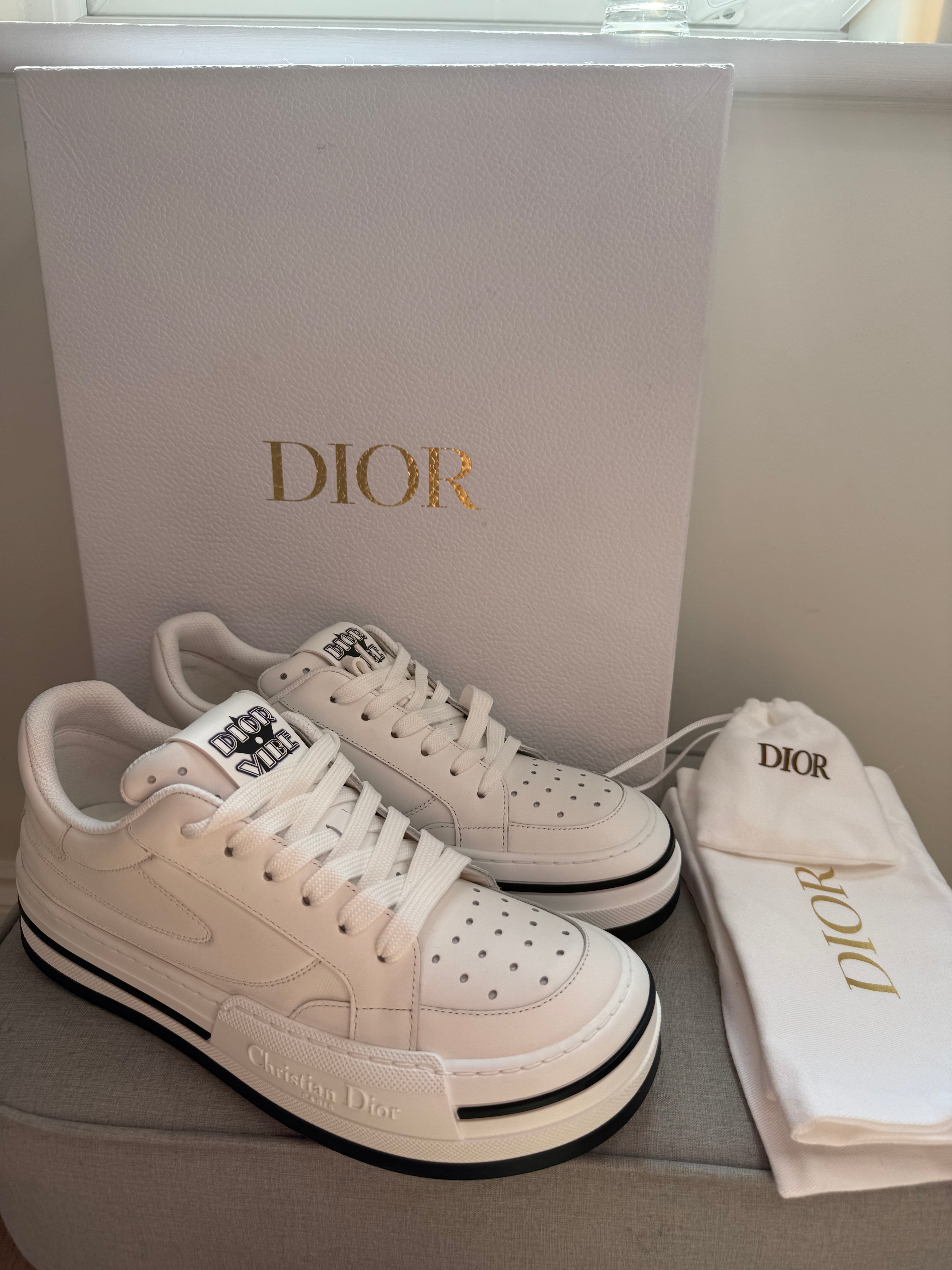 New Christian Dior Dior Vibe Sneakers White