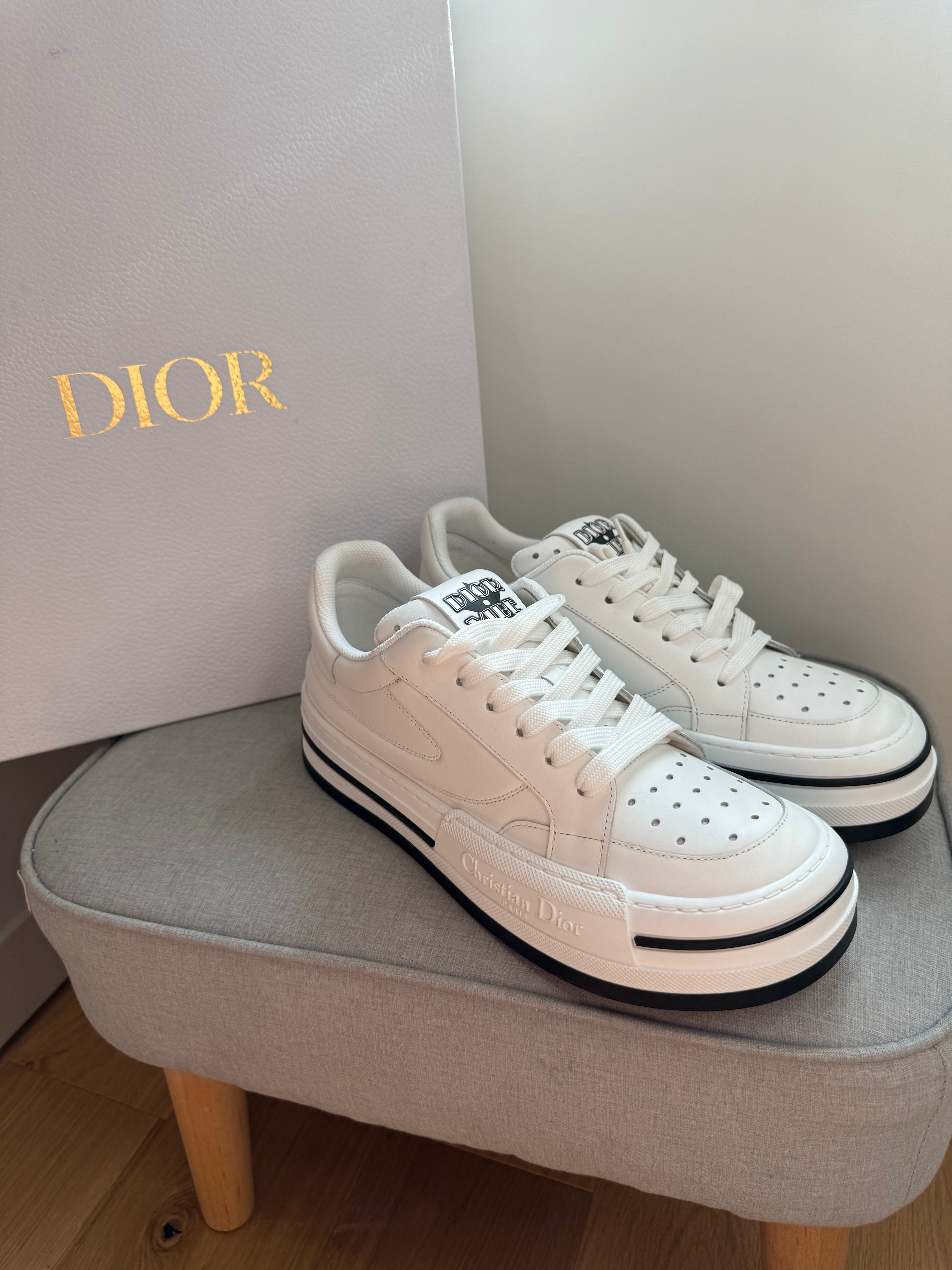 New Christian Dior Dior Vibe Sneakers White