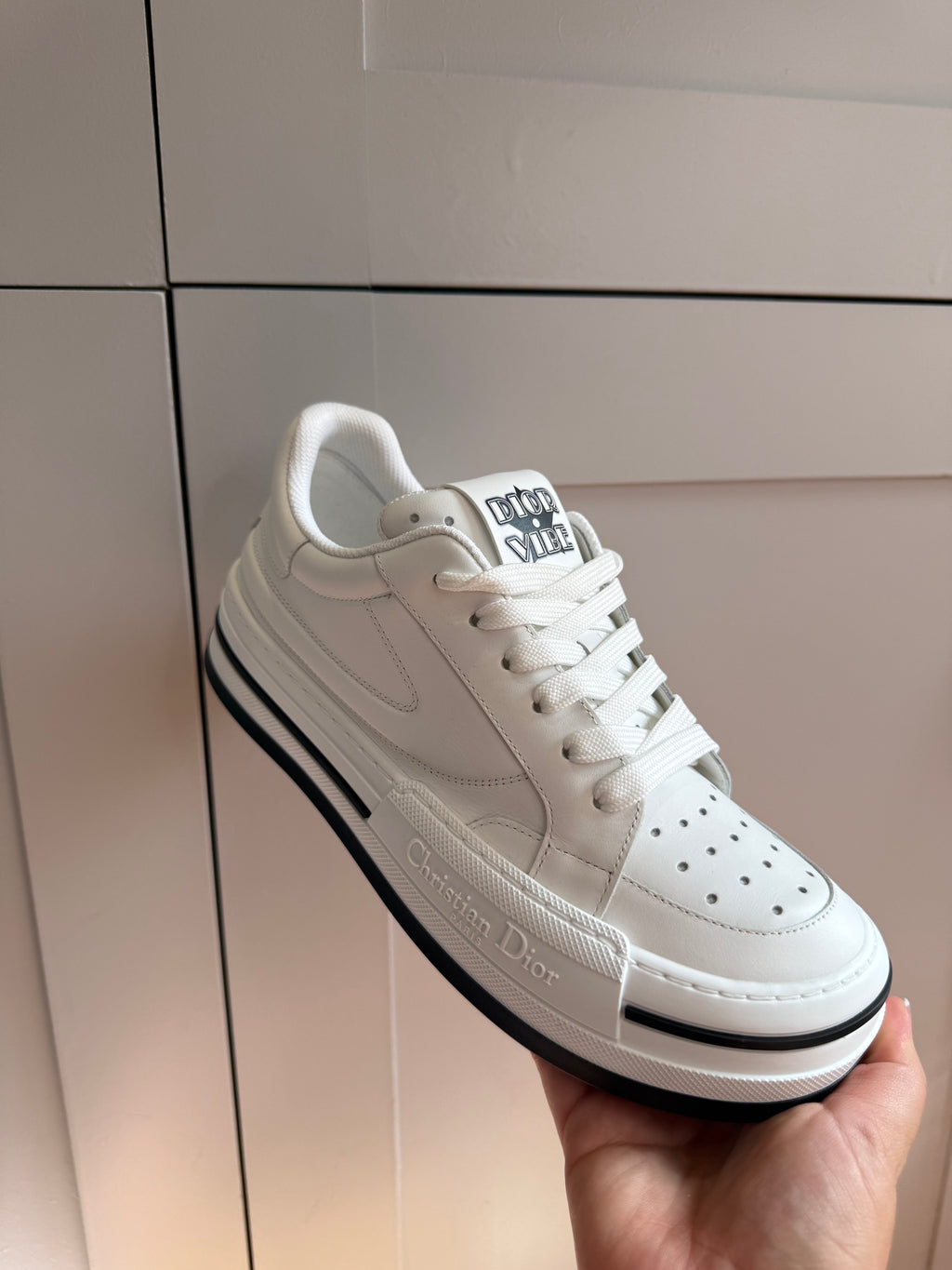 New Christian Dior Dior Vibe Sneakers White