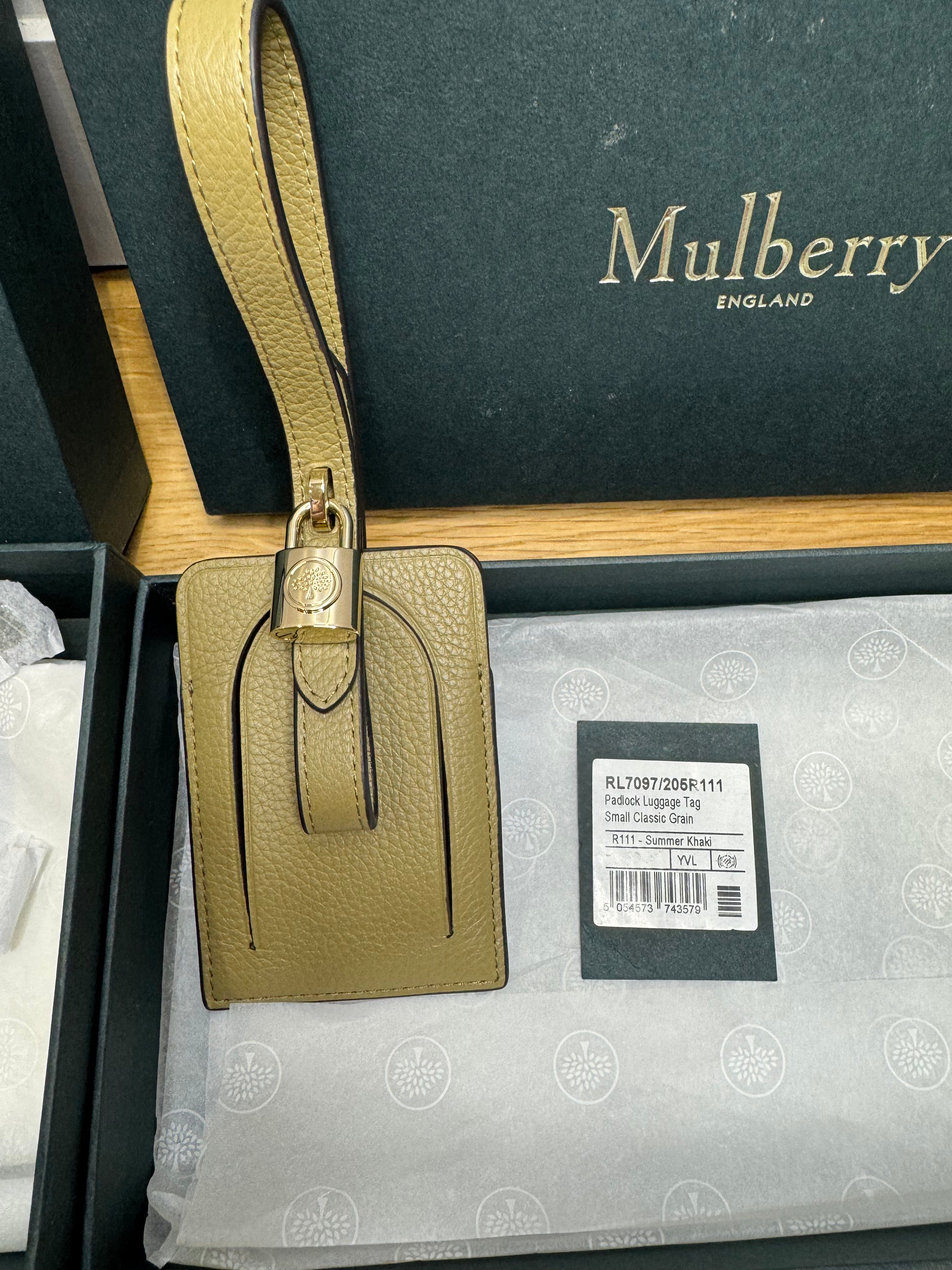 New Mulberry BIllie Luggage Tag