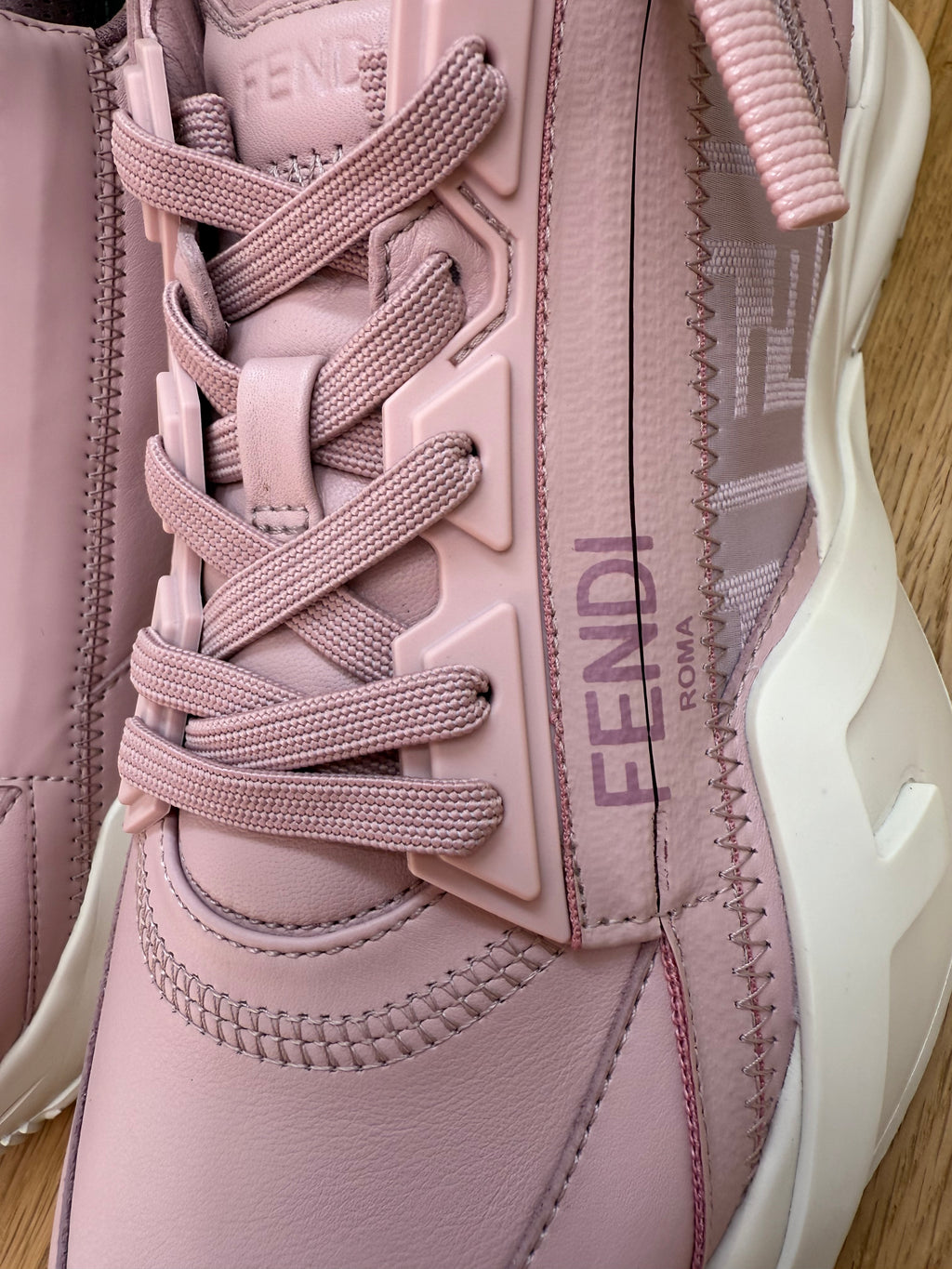 New Fendi Flow Trainers in Rose Pink
