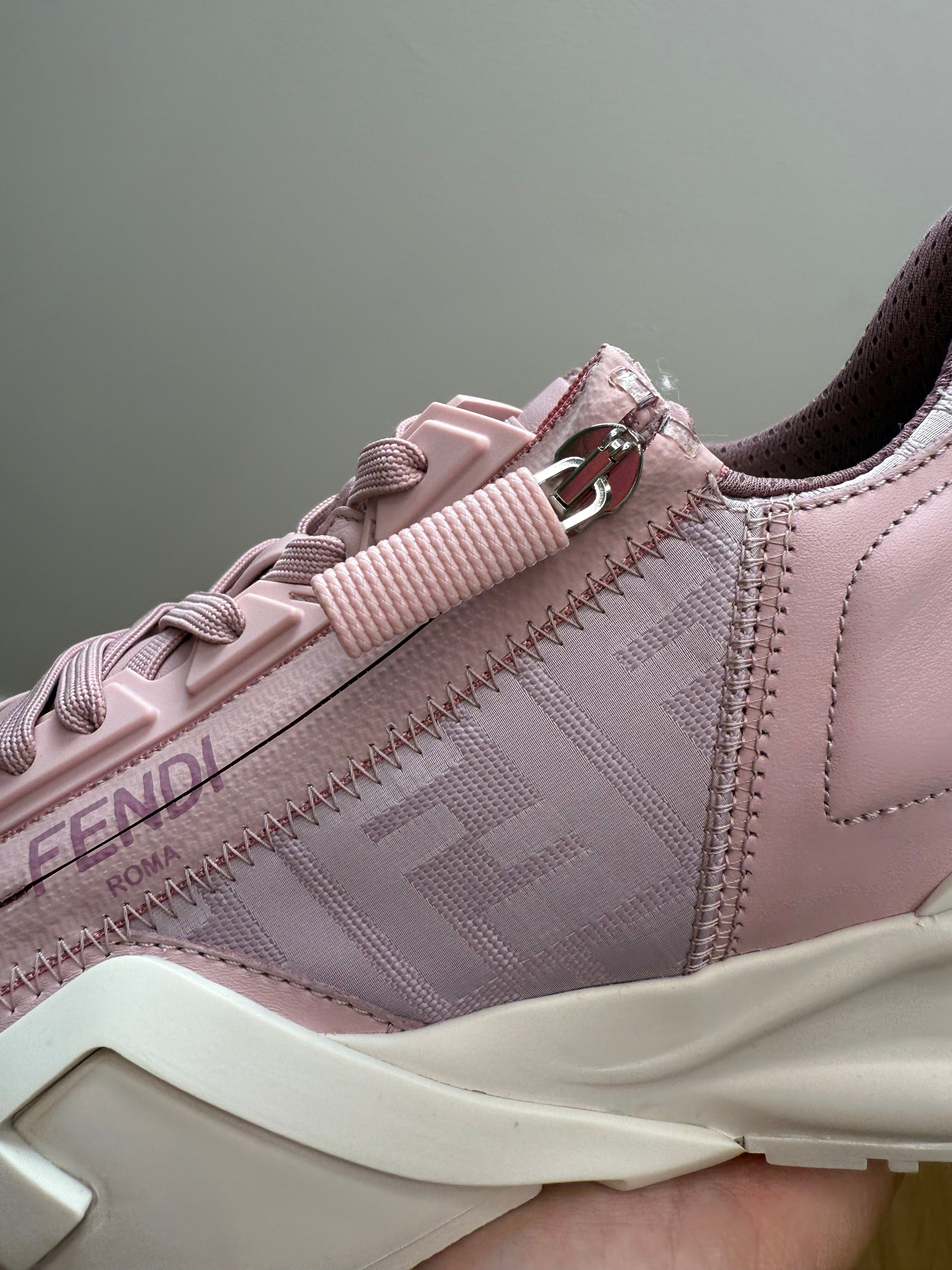 New Fendi Flow Trainers in Rose Pink