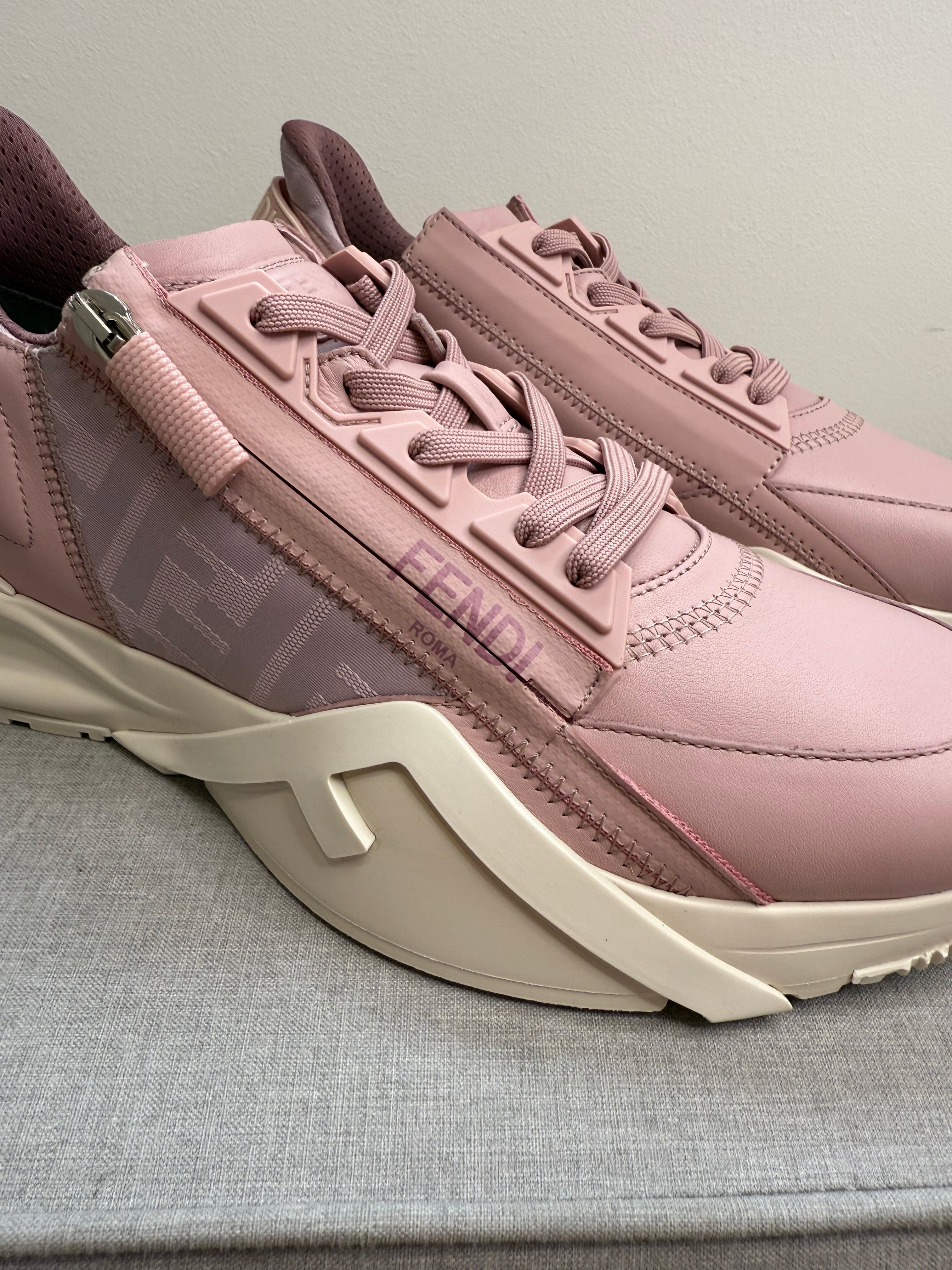 New Fendi Flow Trainers in Rose Pink
