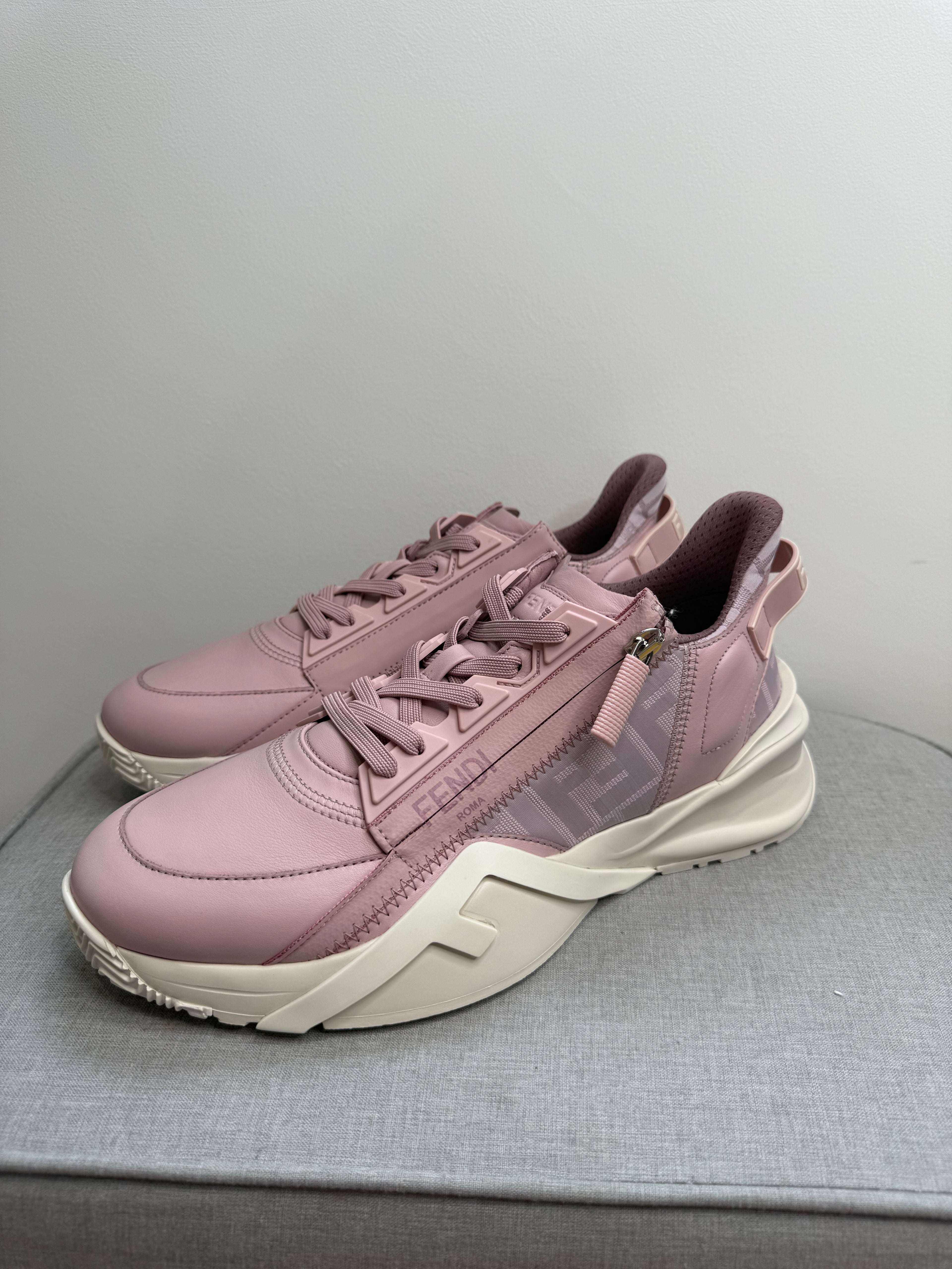 New Fendi Flow Trainers in Rose Pink