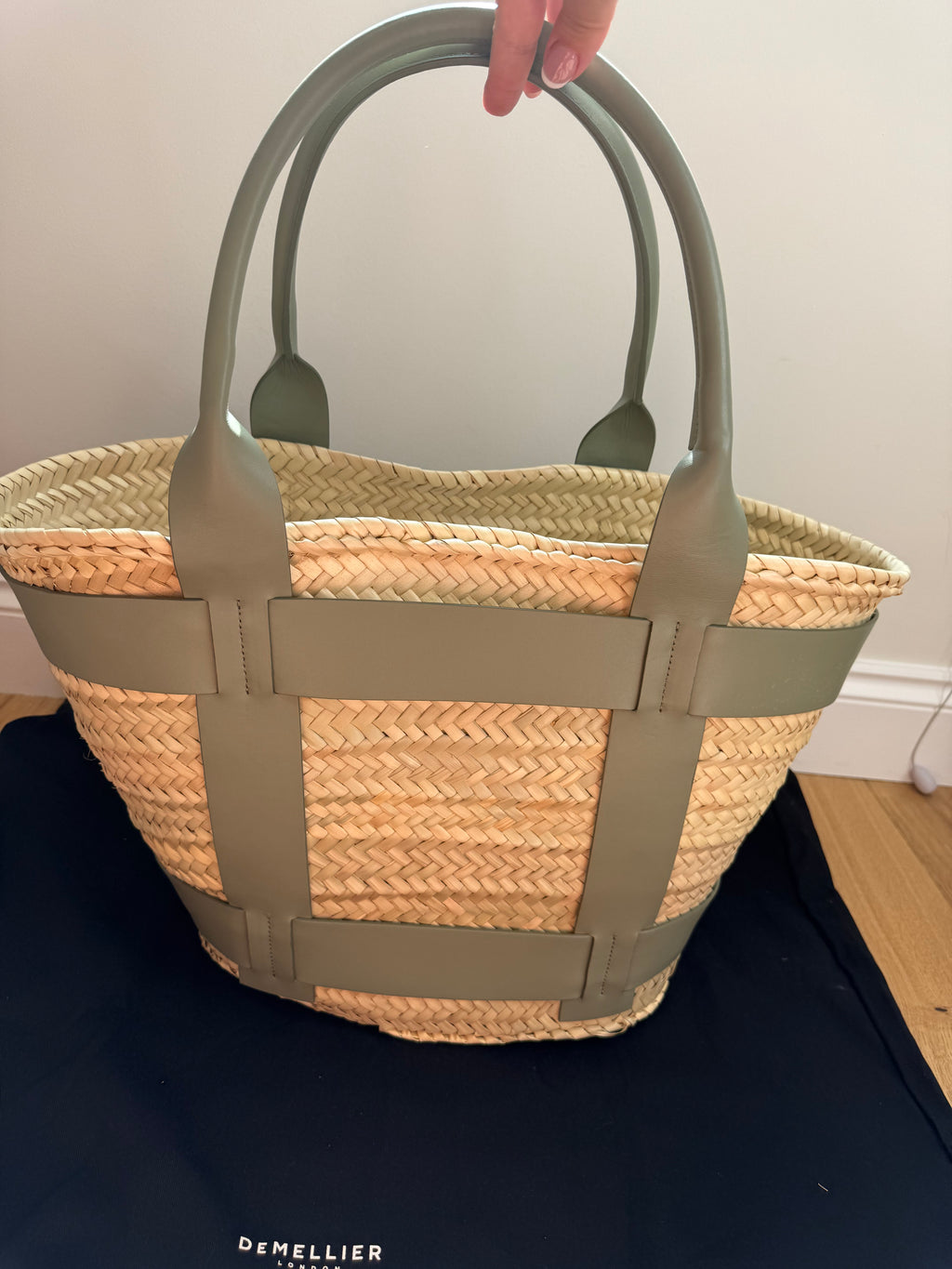 DeMellier Santorini Maxi tote beach bag