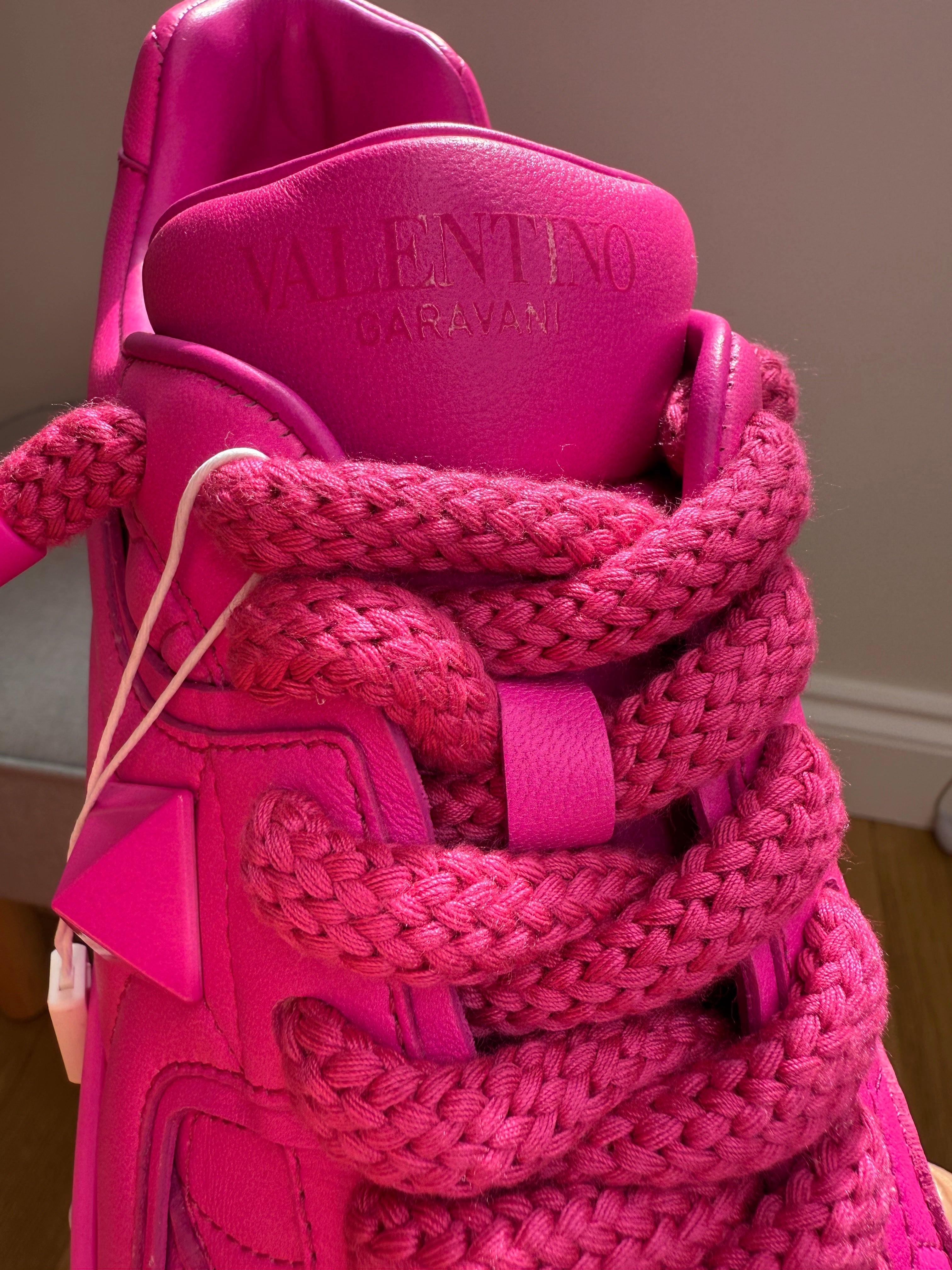 New Valentino Garavani One Stud XL Trainers in pink