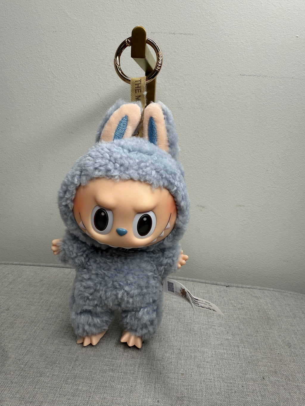 Popmart Labubu The Monsters Excited Macaroon Vinyl Plush Hanging Card With Designer Inspired Outfit