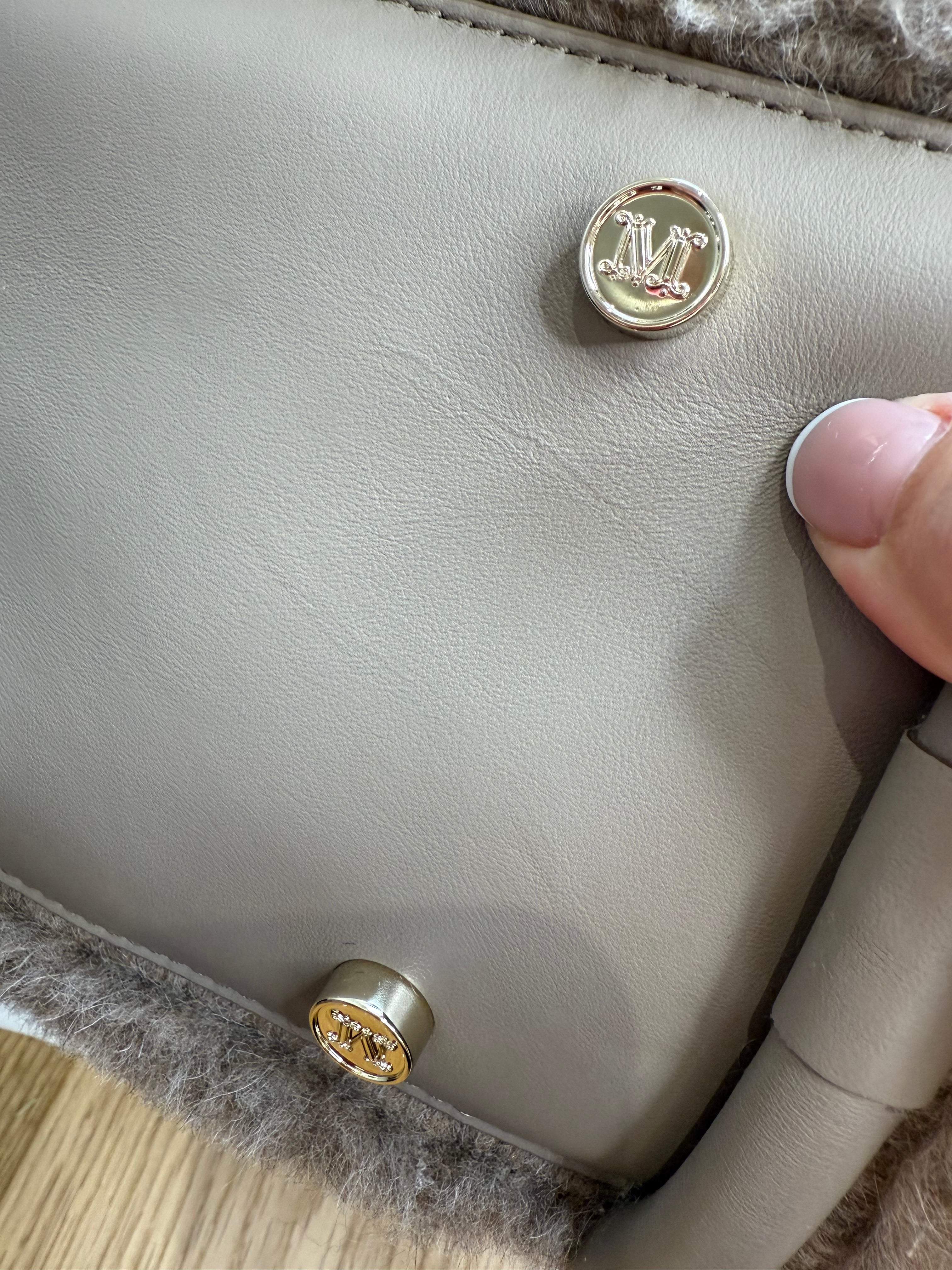 New Max Mara Marine Teddy Bag - camel melange