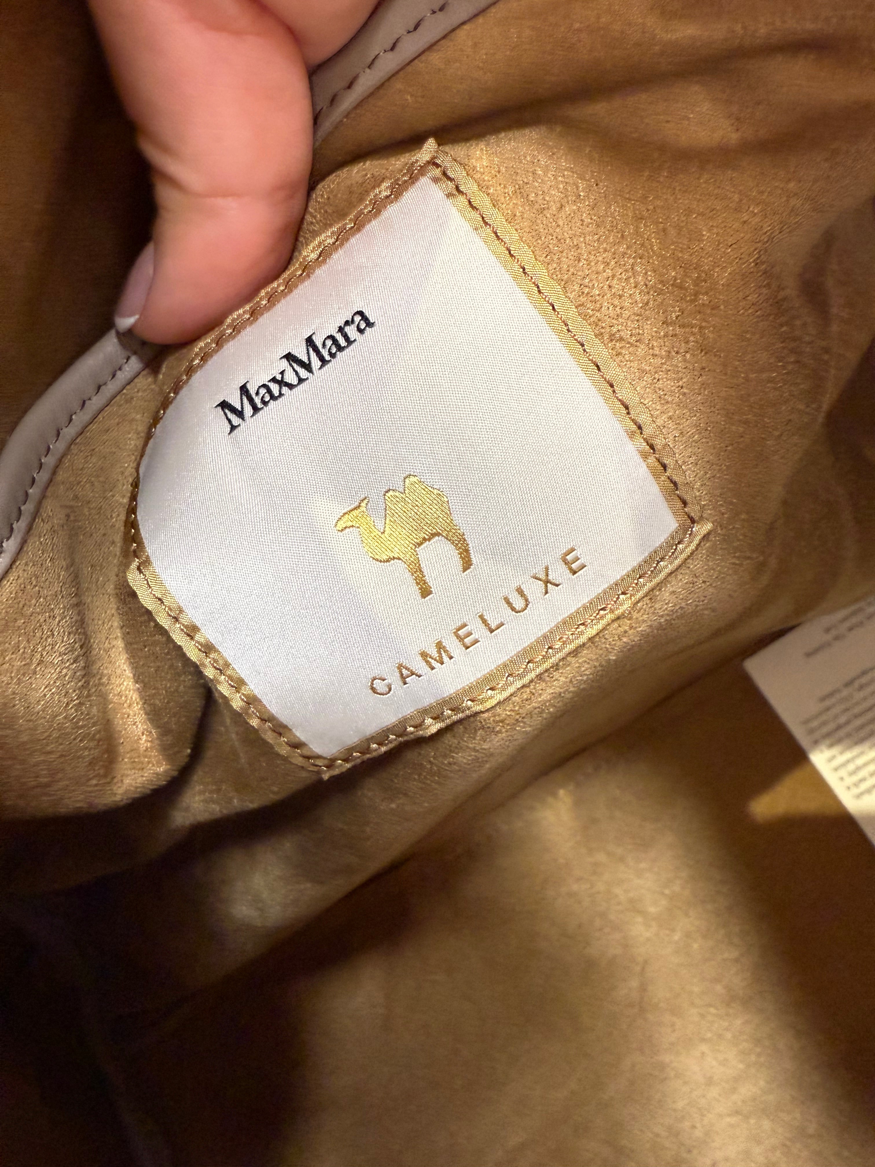 New Max Mara Marine Teddy Bag - camel melange