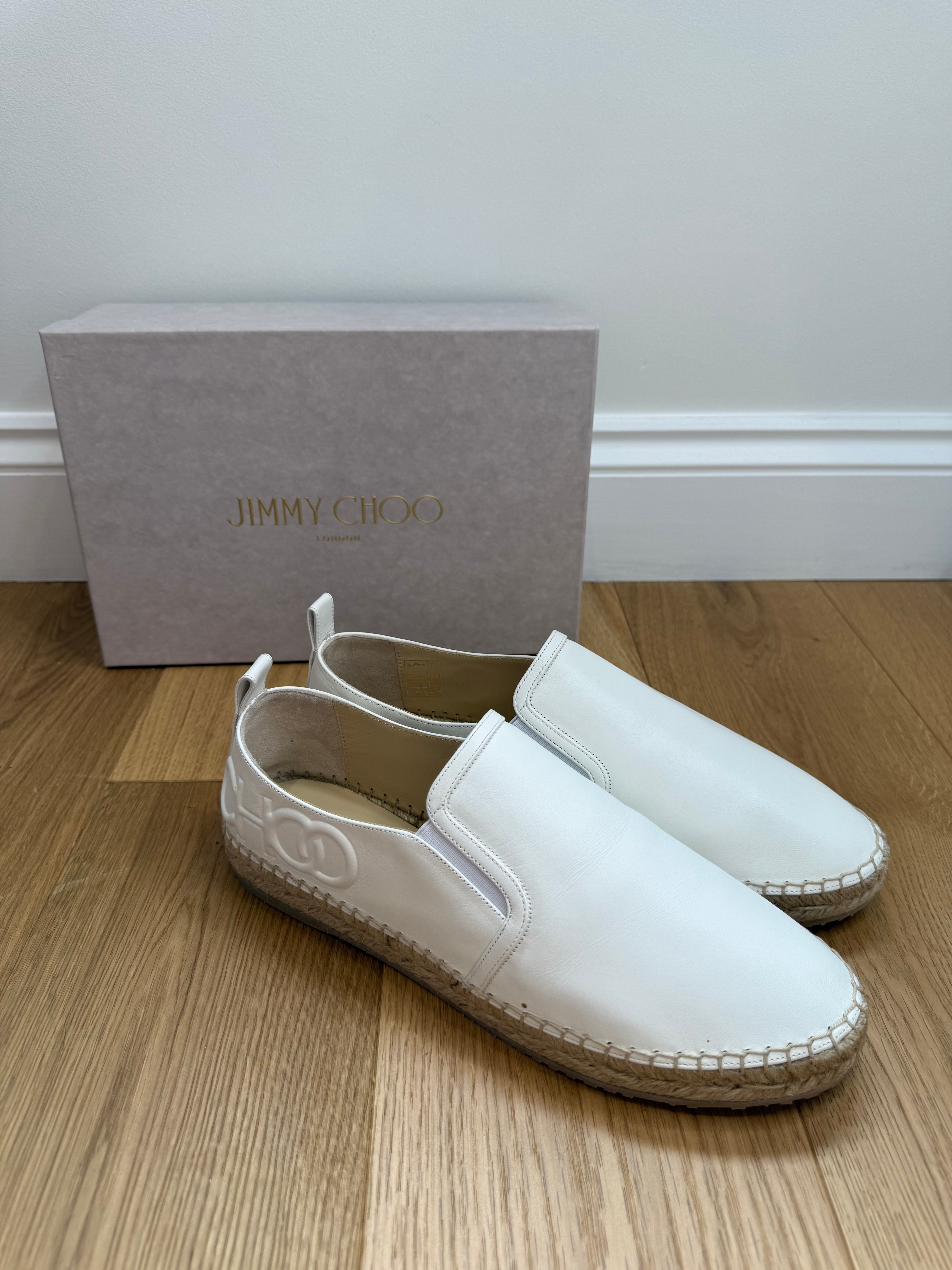 New Jimmy Choo Leather Espadrilles