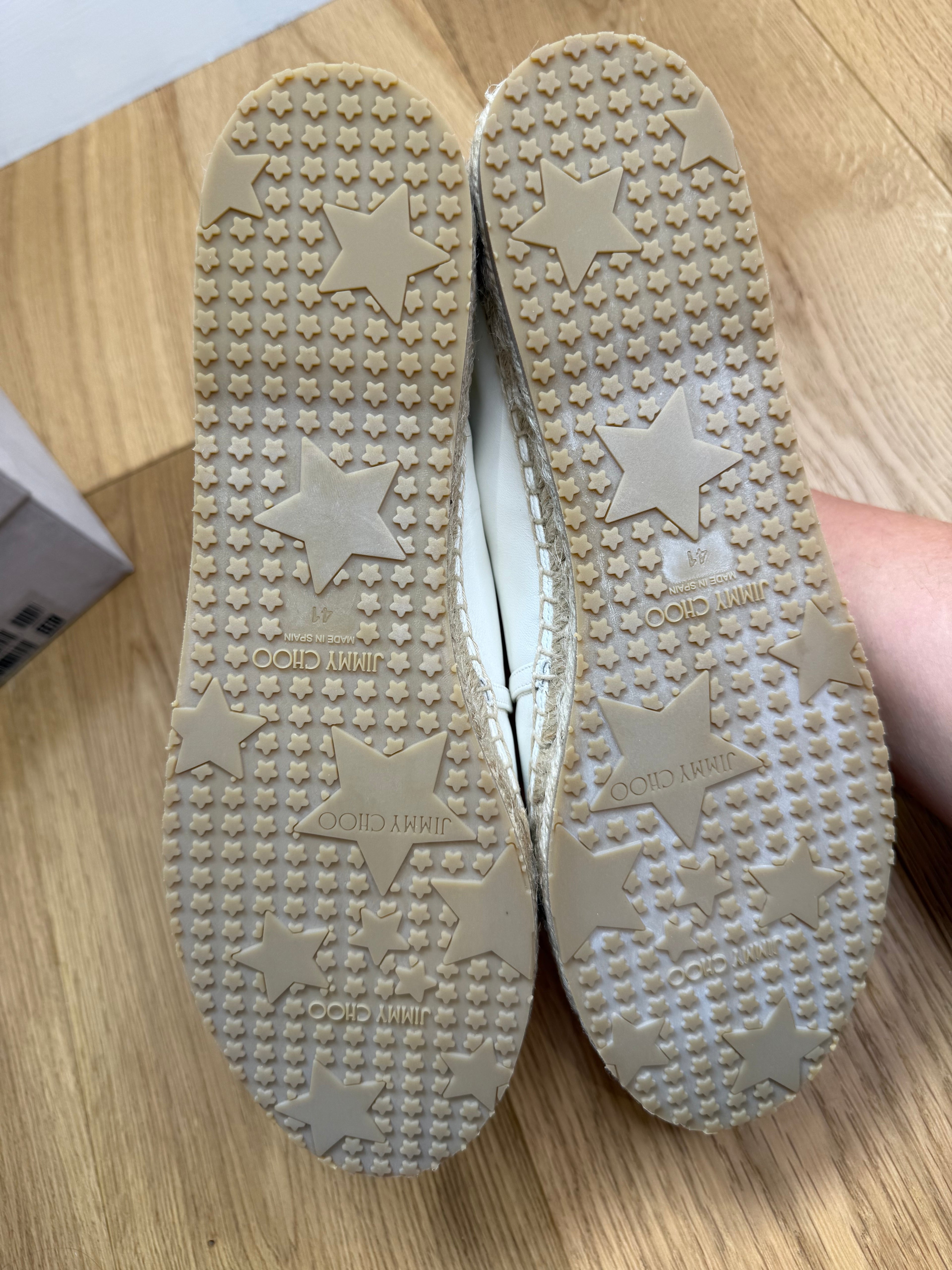 New Jimmy Choo Leather Espadrilles