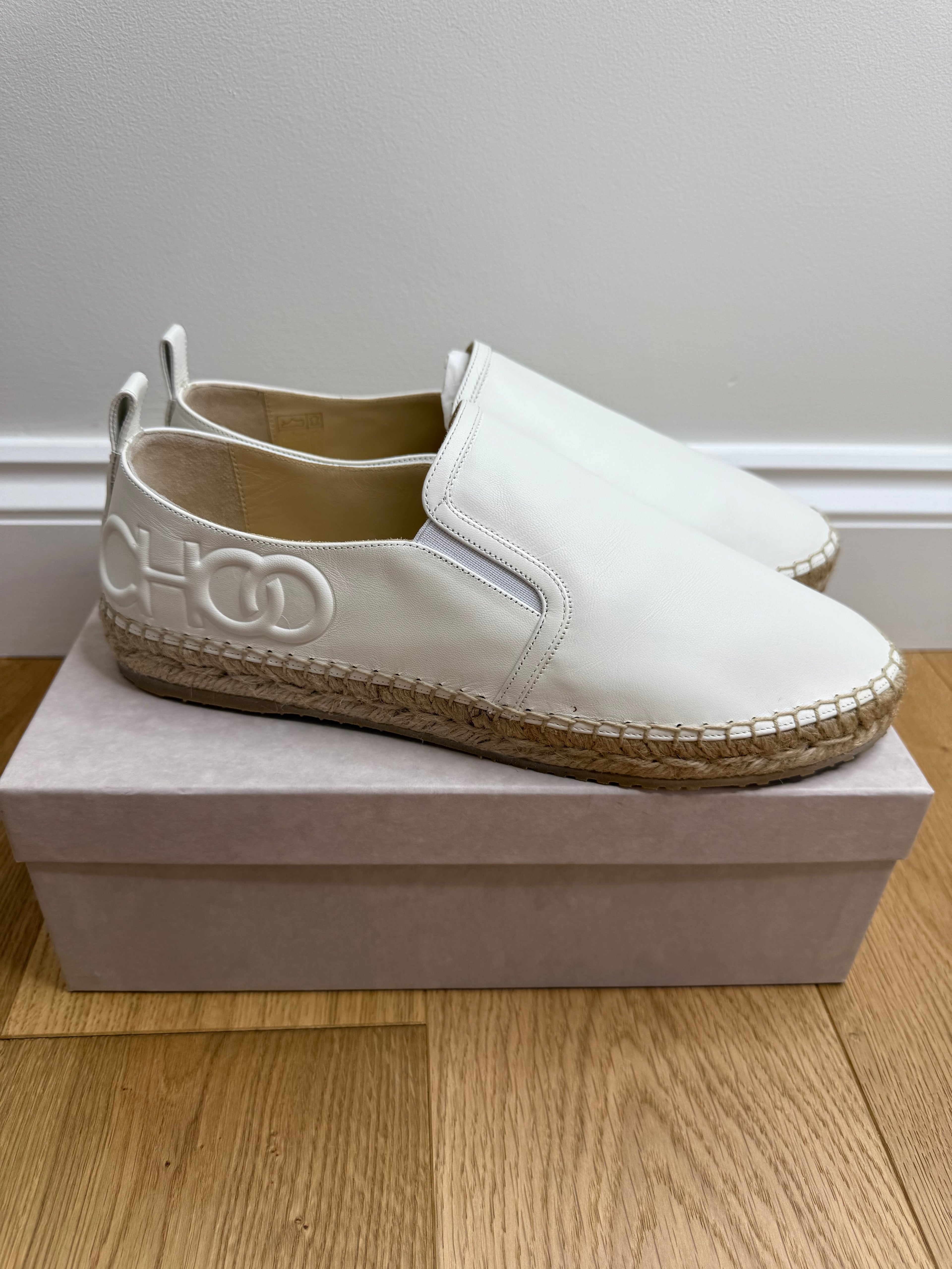 New Jimmy Choo Leather Espadrilles