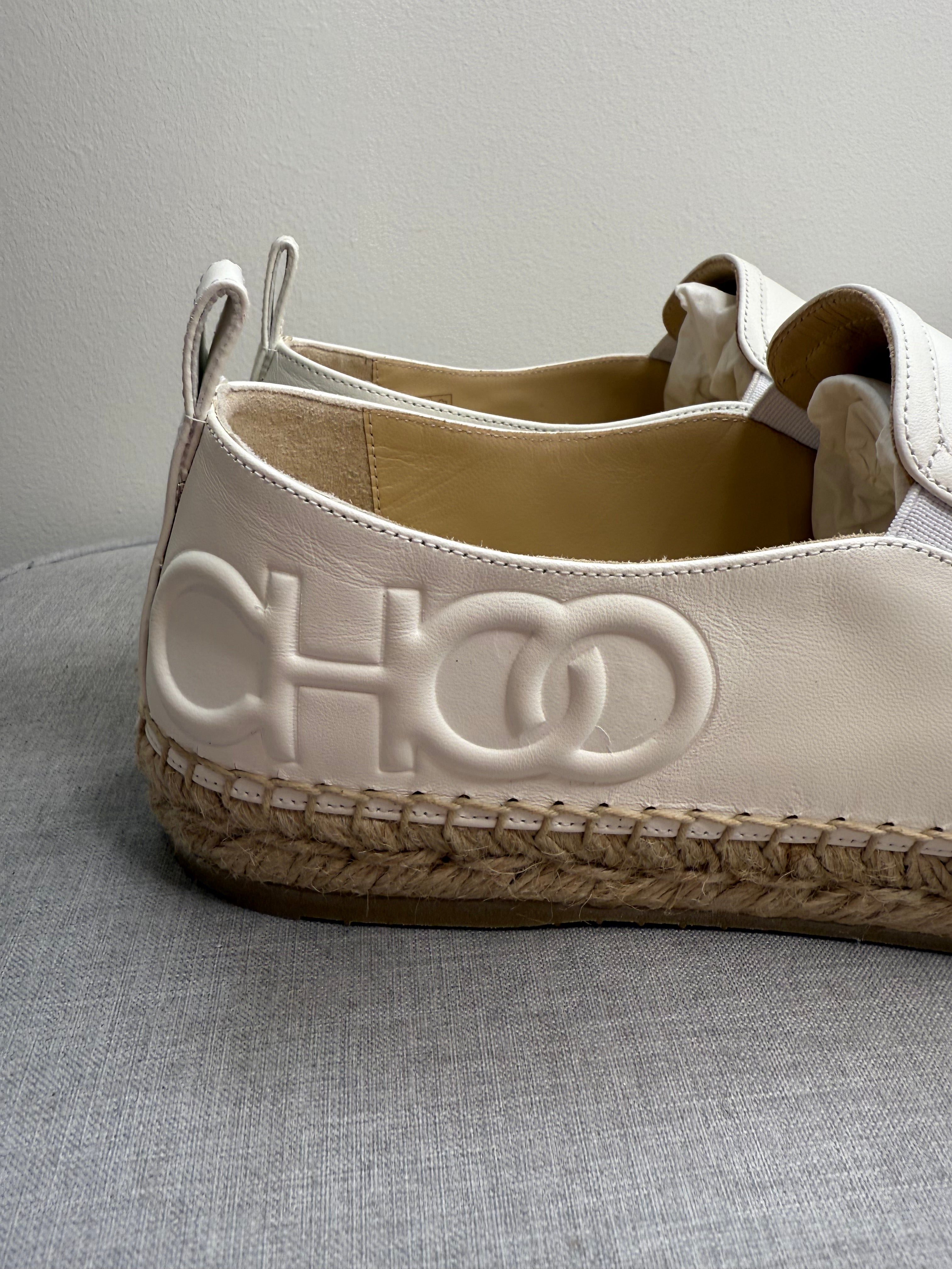 New Jimmy Choo Leather Espadrilles