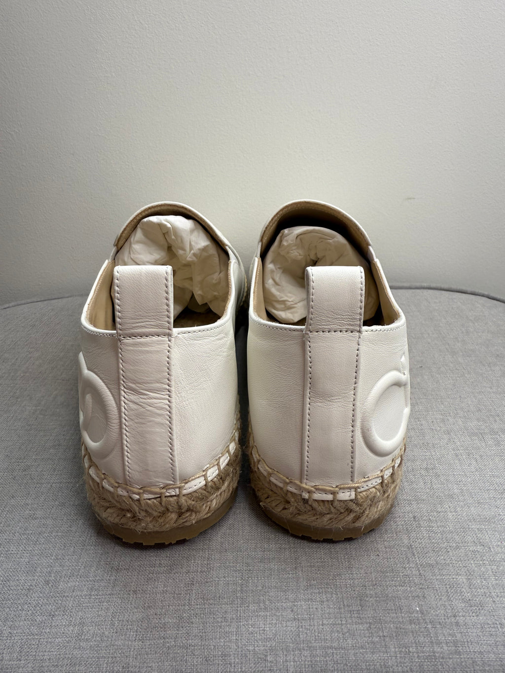 New Jimmy Choo Leather Espadrilles