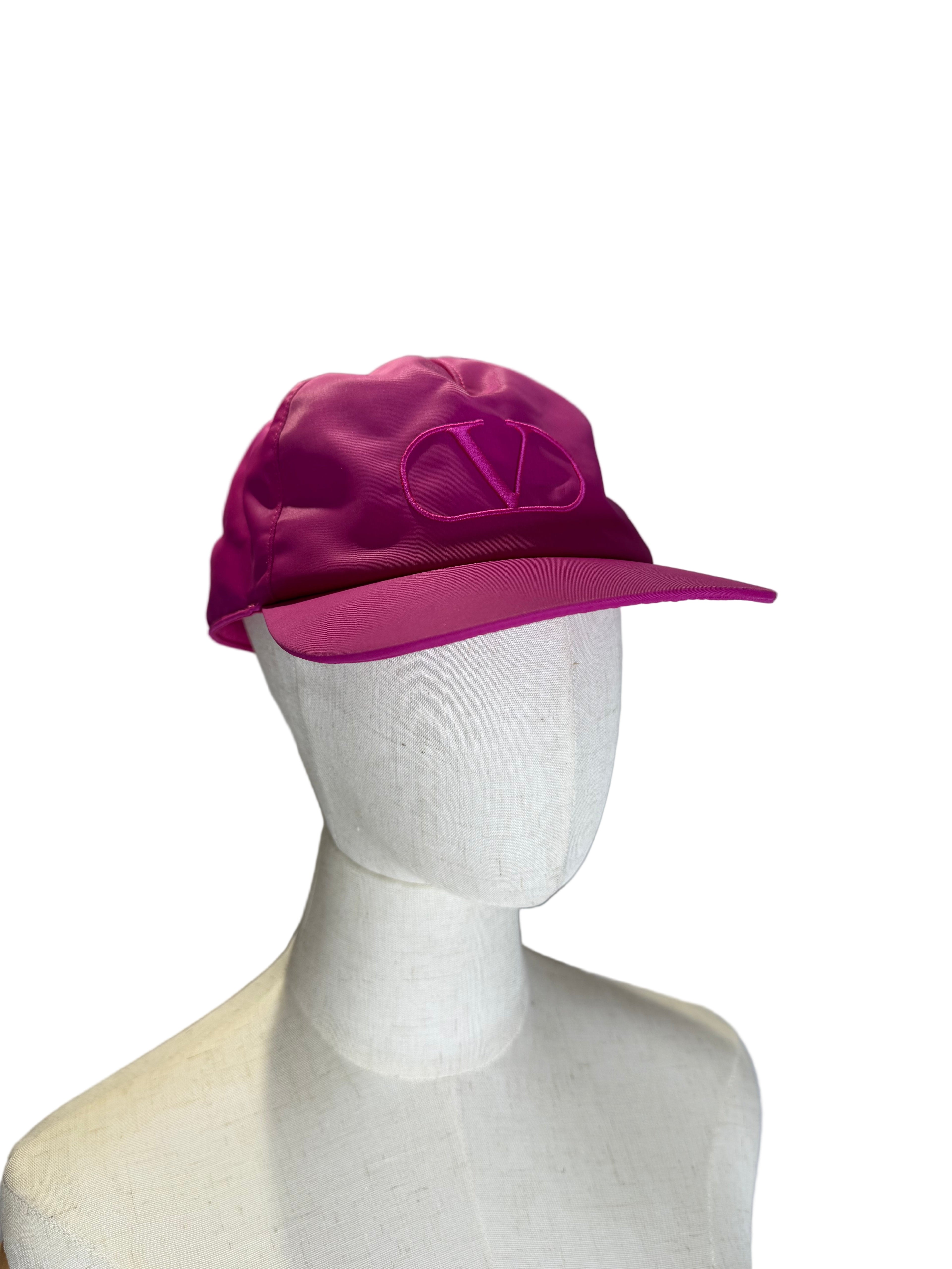 Valentino Garavani women’s Pink Nylon cap