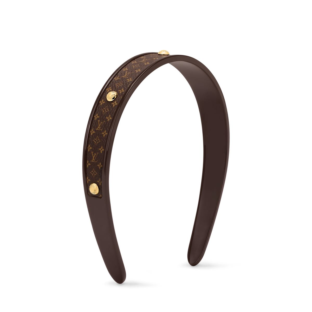 Louis Vuitton MNG Resin Headband – Monogram & Brown – Brand New