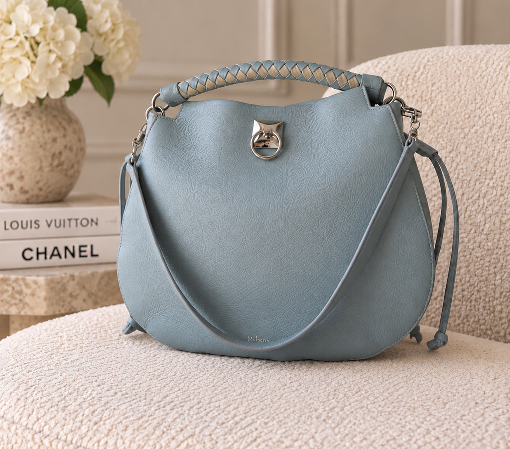 Mulberry Iris Hobo Shoulder Bag – Cloud Blue – Brand New With tag 