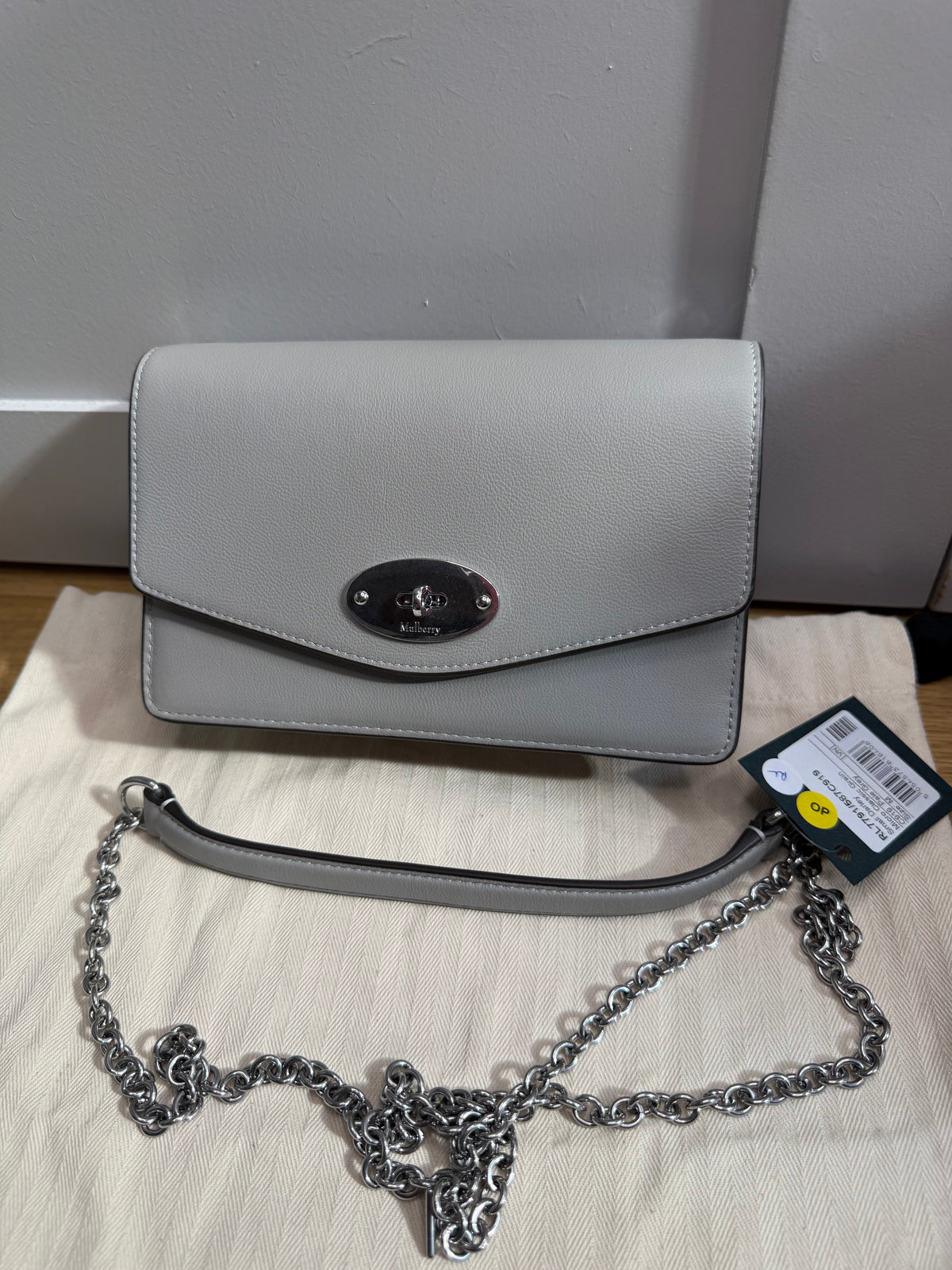 Grey mulberry small darley bag 
