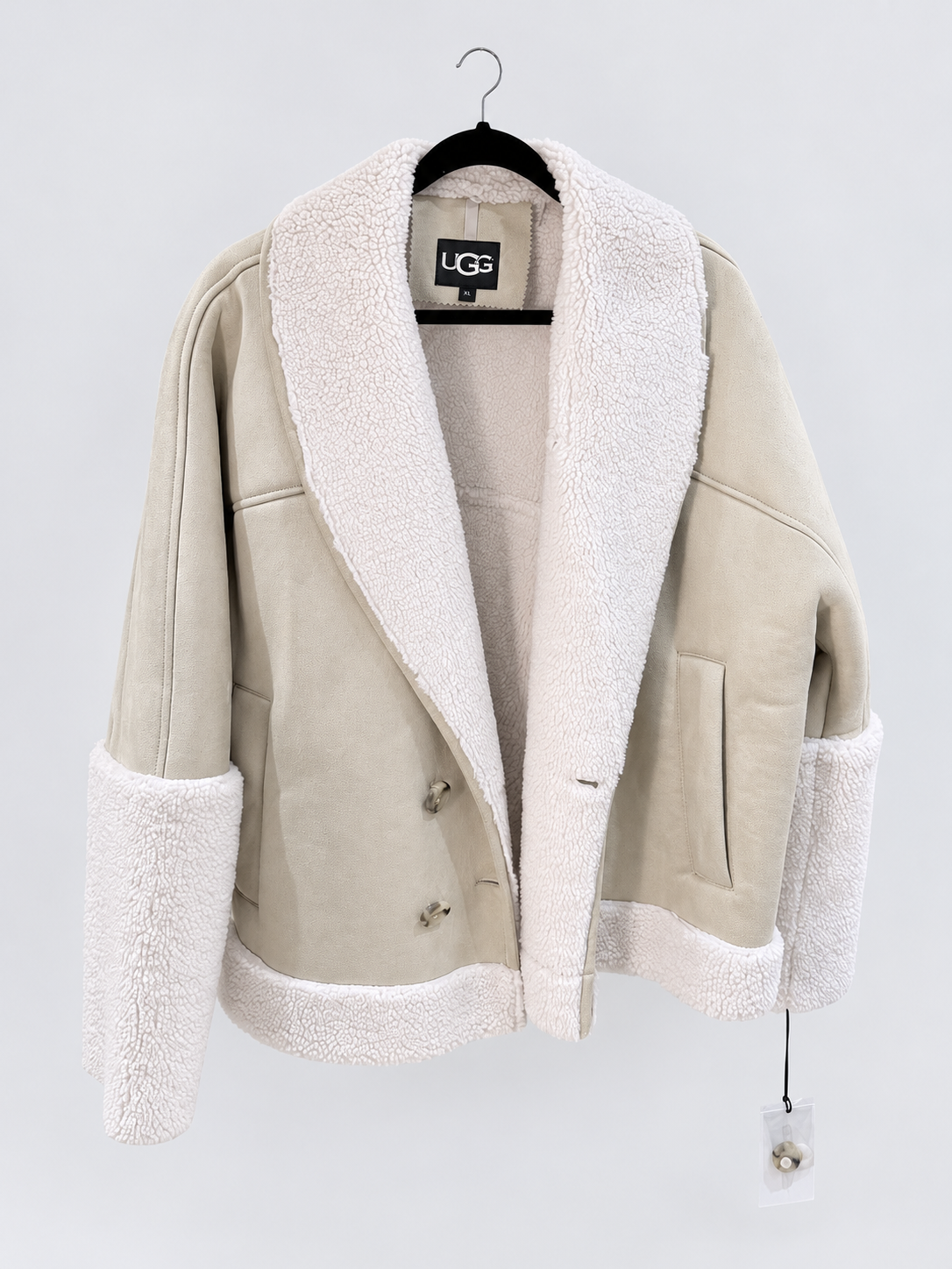 UGG Mindy LuxeFluff Faux Shearling Jacket – Large – Brand New with Tags