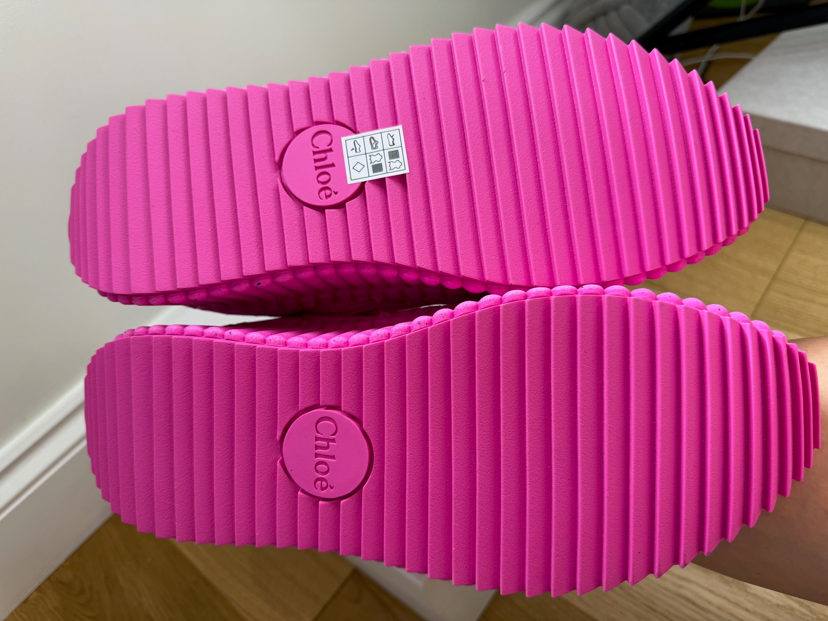 New Chloé Nama Sneakers – Hot Pink Trainers